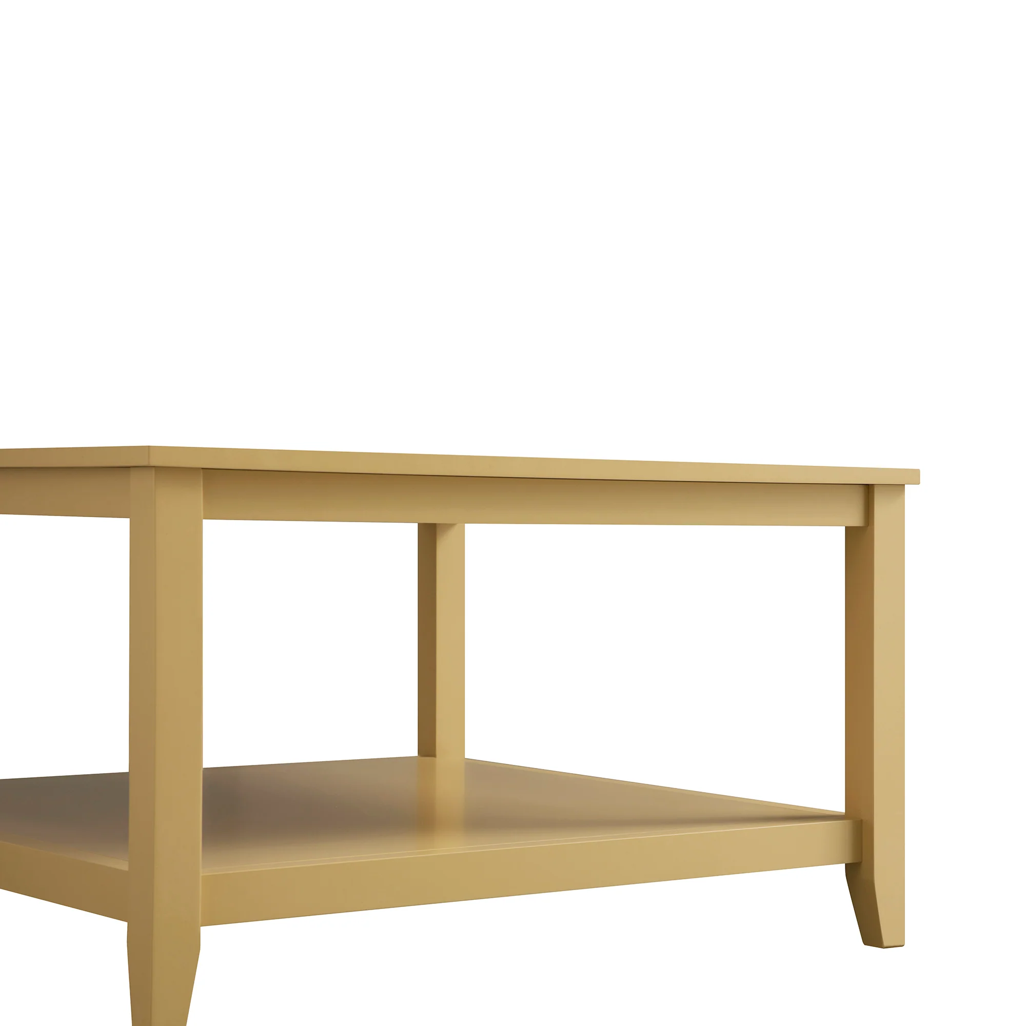 Oakham 80cm Square Coffee Table, Rattan Yellow - Image 11