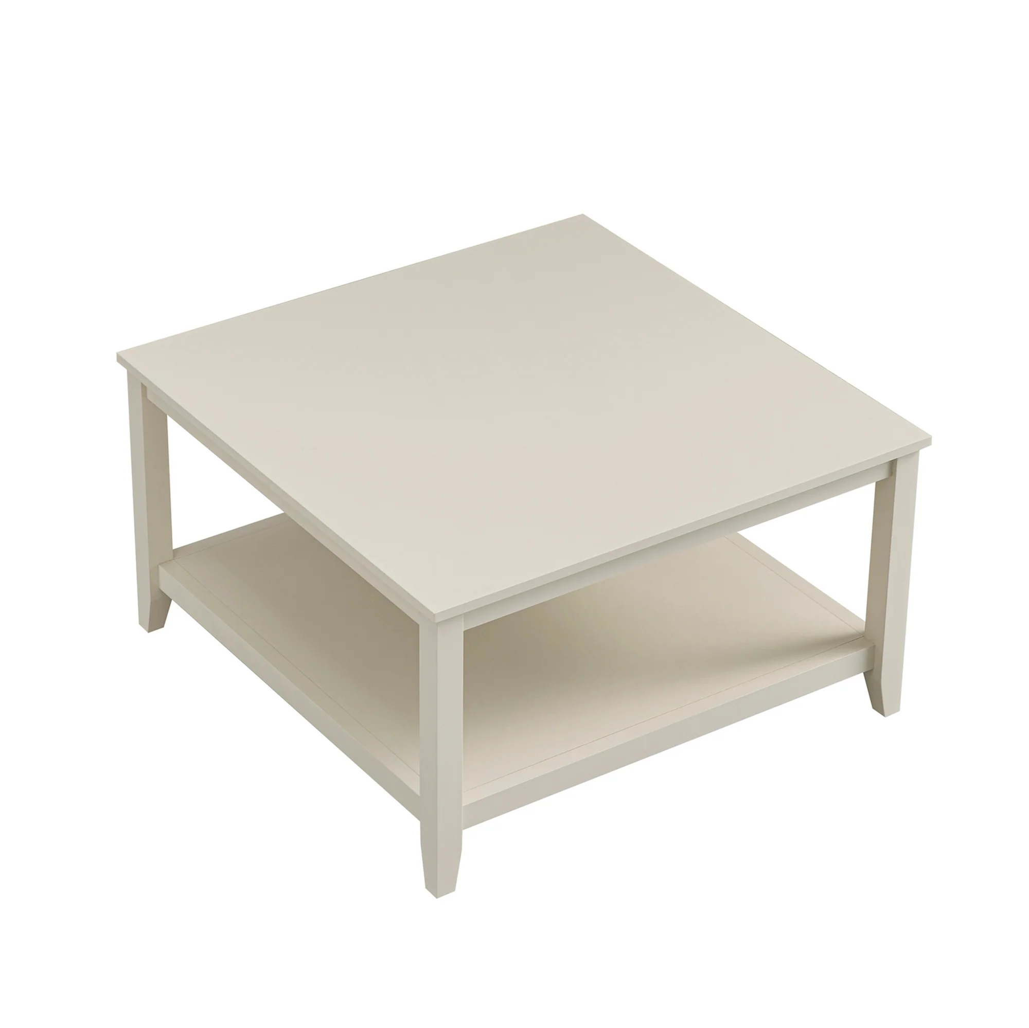 Oakham 80cm Square Coffee Table, Shaded White - Image 10