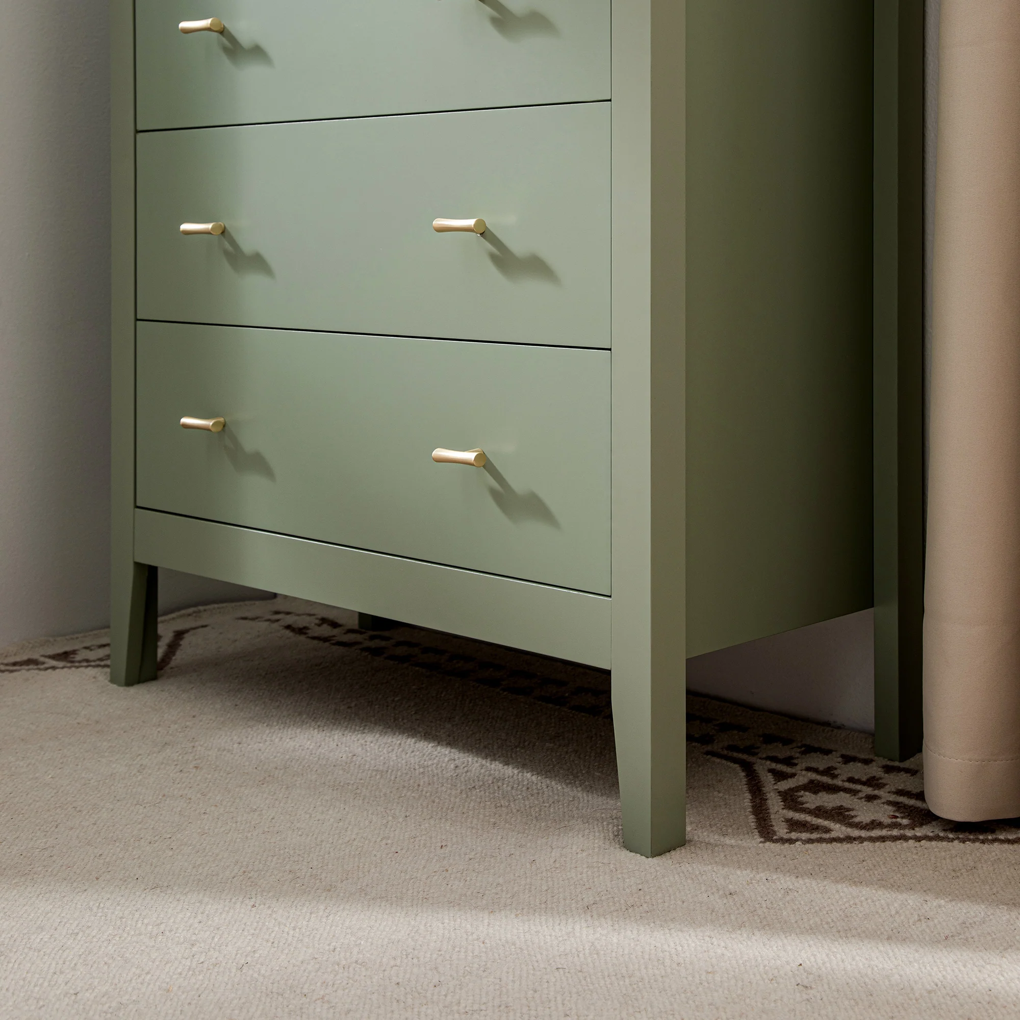Oakham Chest of 4 Drawers, Desert Sage - Image 6