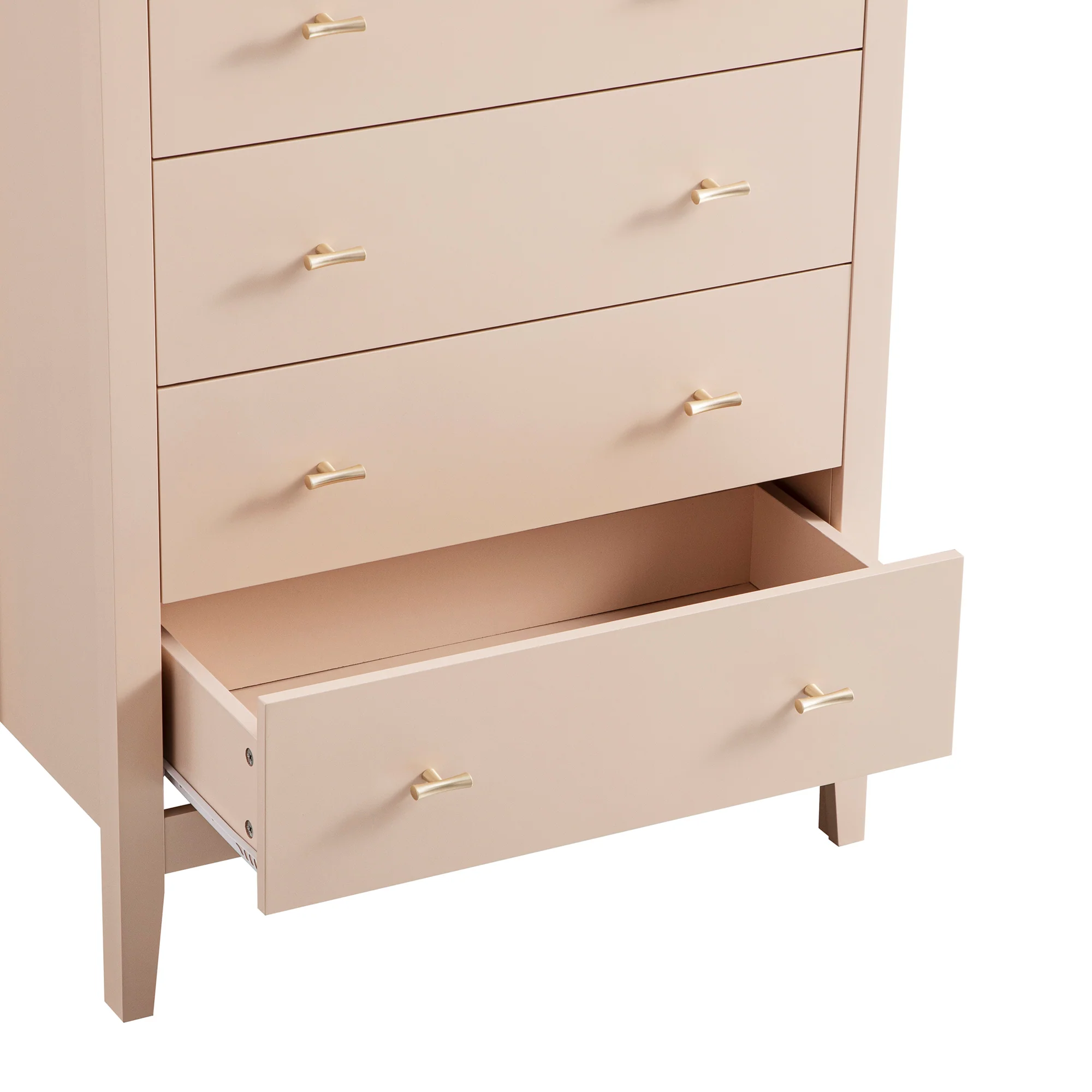 Oakham Chest of 4 Drawers, Nude Pink - Image 13