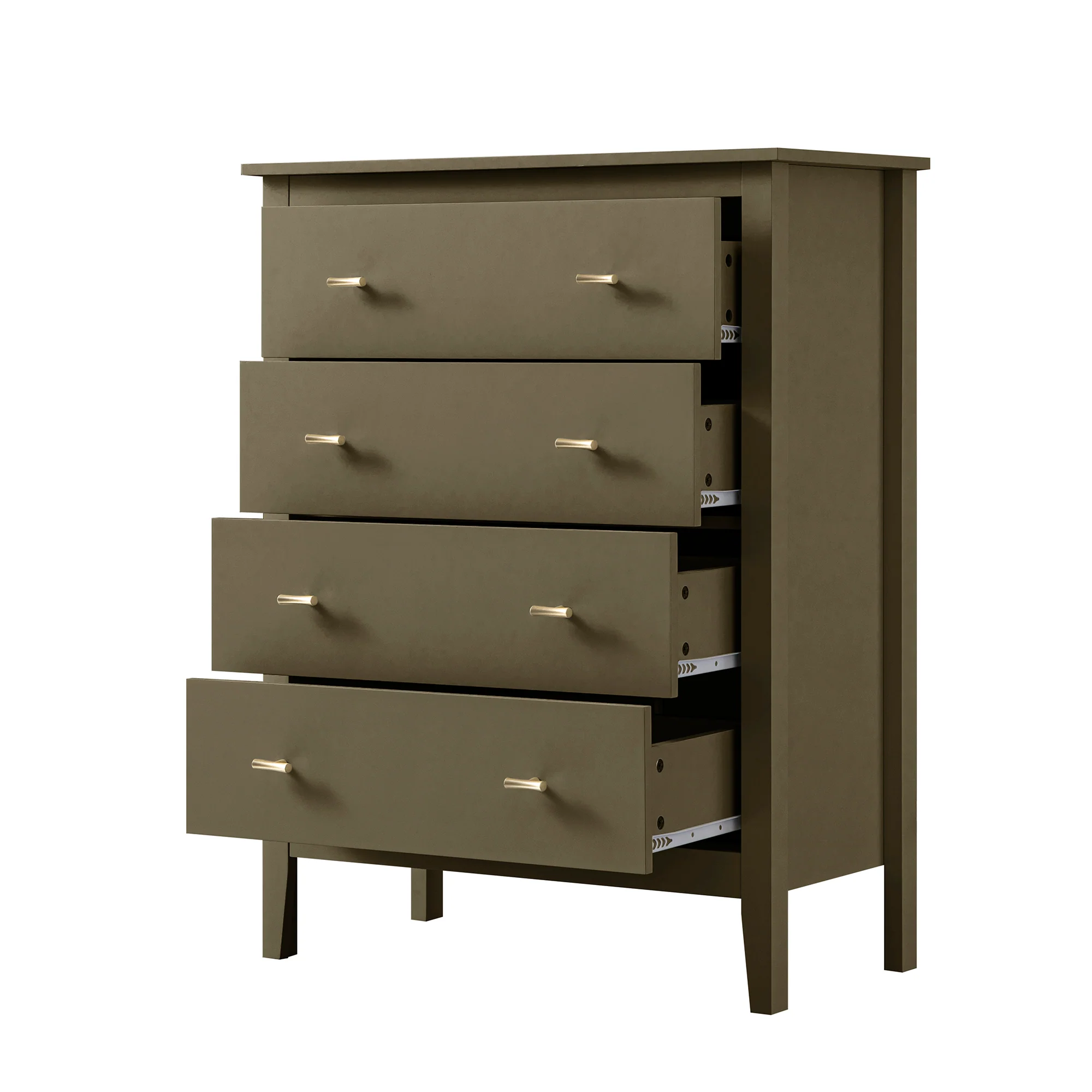 Oakham Chest of 4 Drawers, Olive Grove - Image 9