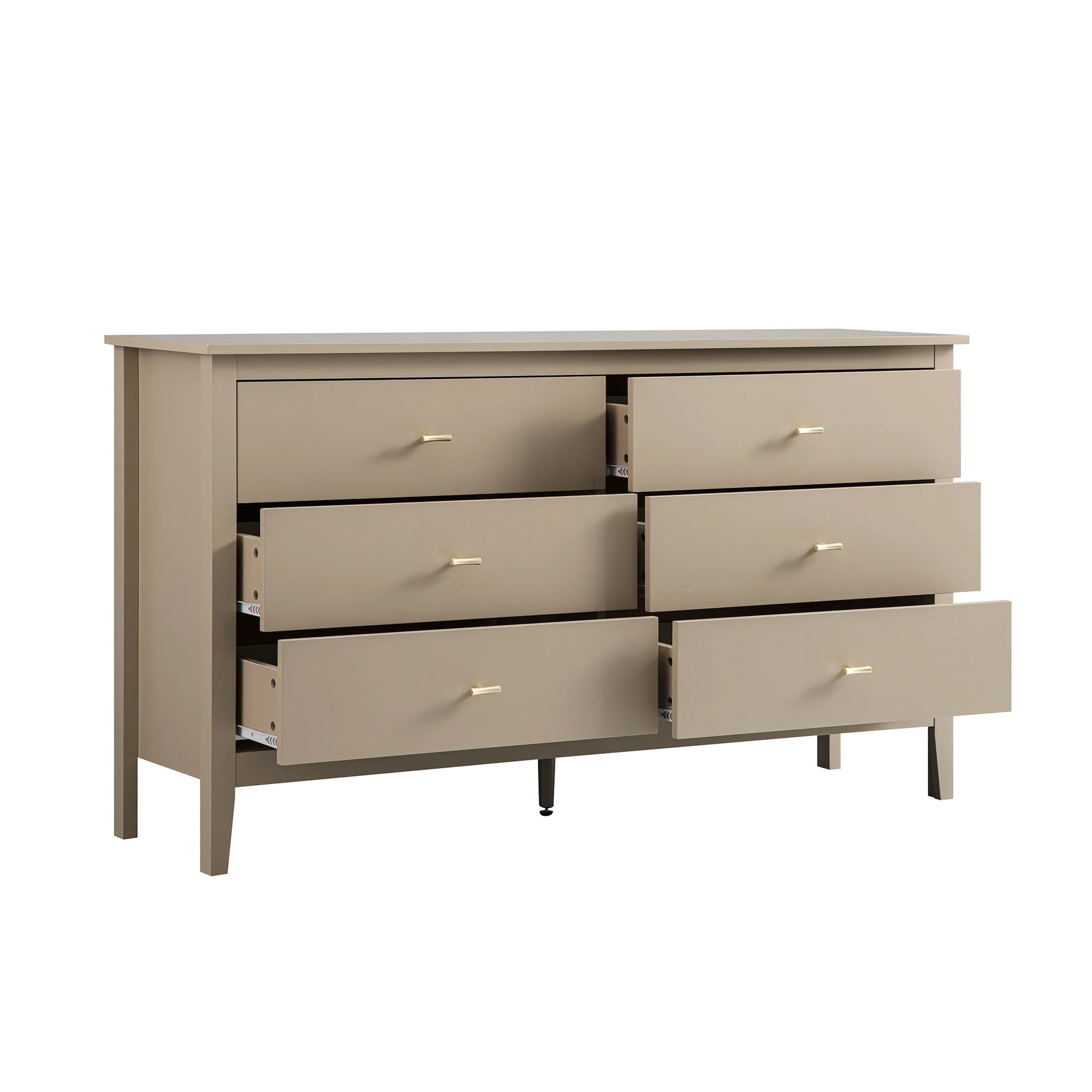 Oakham Chest of 6 Drawers, Deep Greige - Image 9