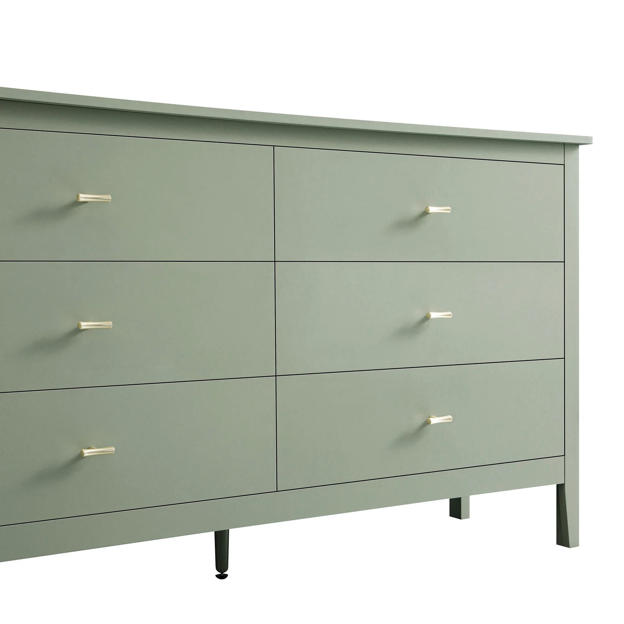 Oakham Chest of 6 Drawers, Desert Sage - Image 13