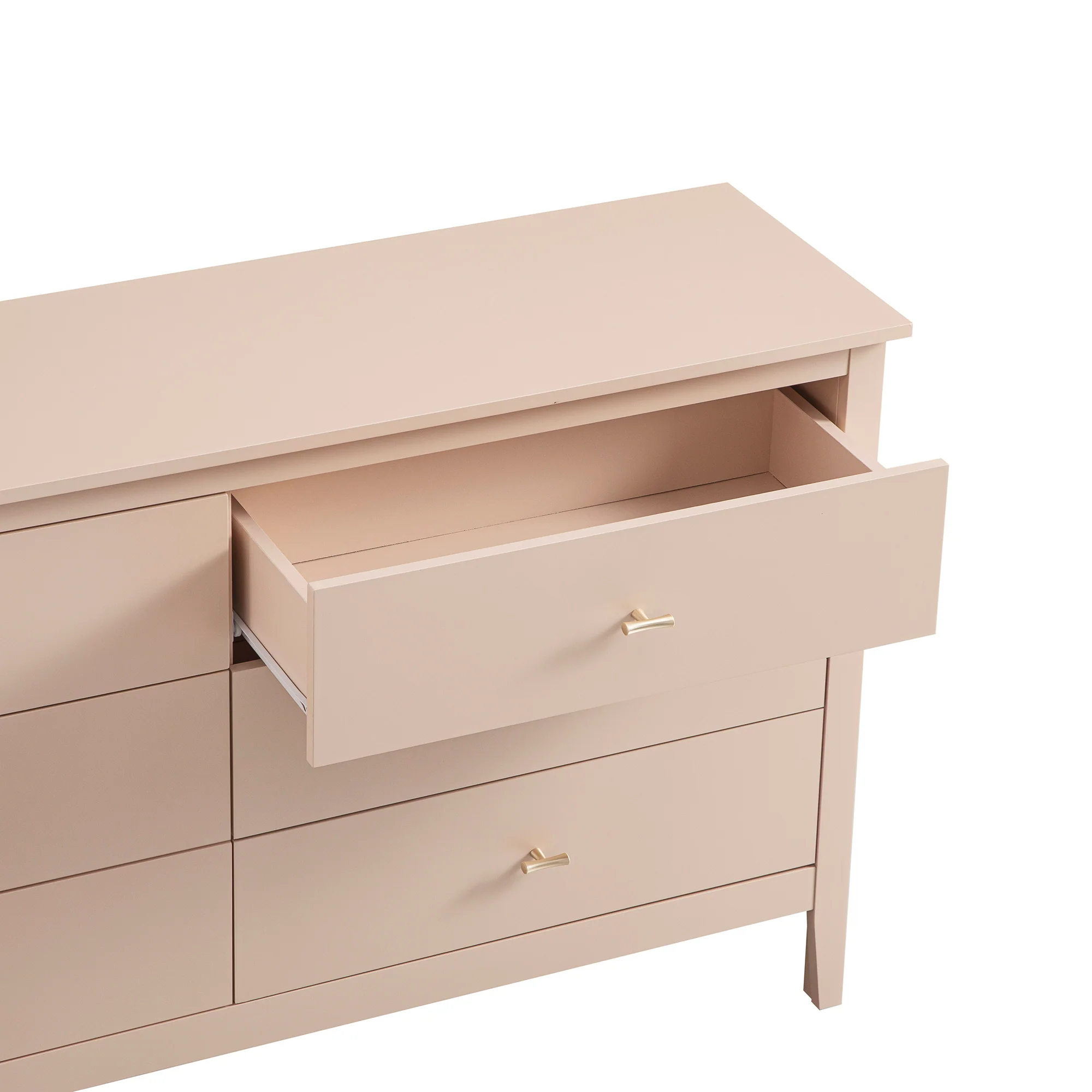 Oakham Chest of 6 Drawers, Nude Pink - Image 14