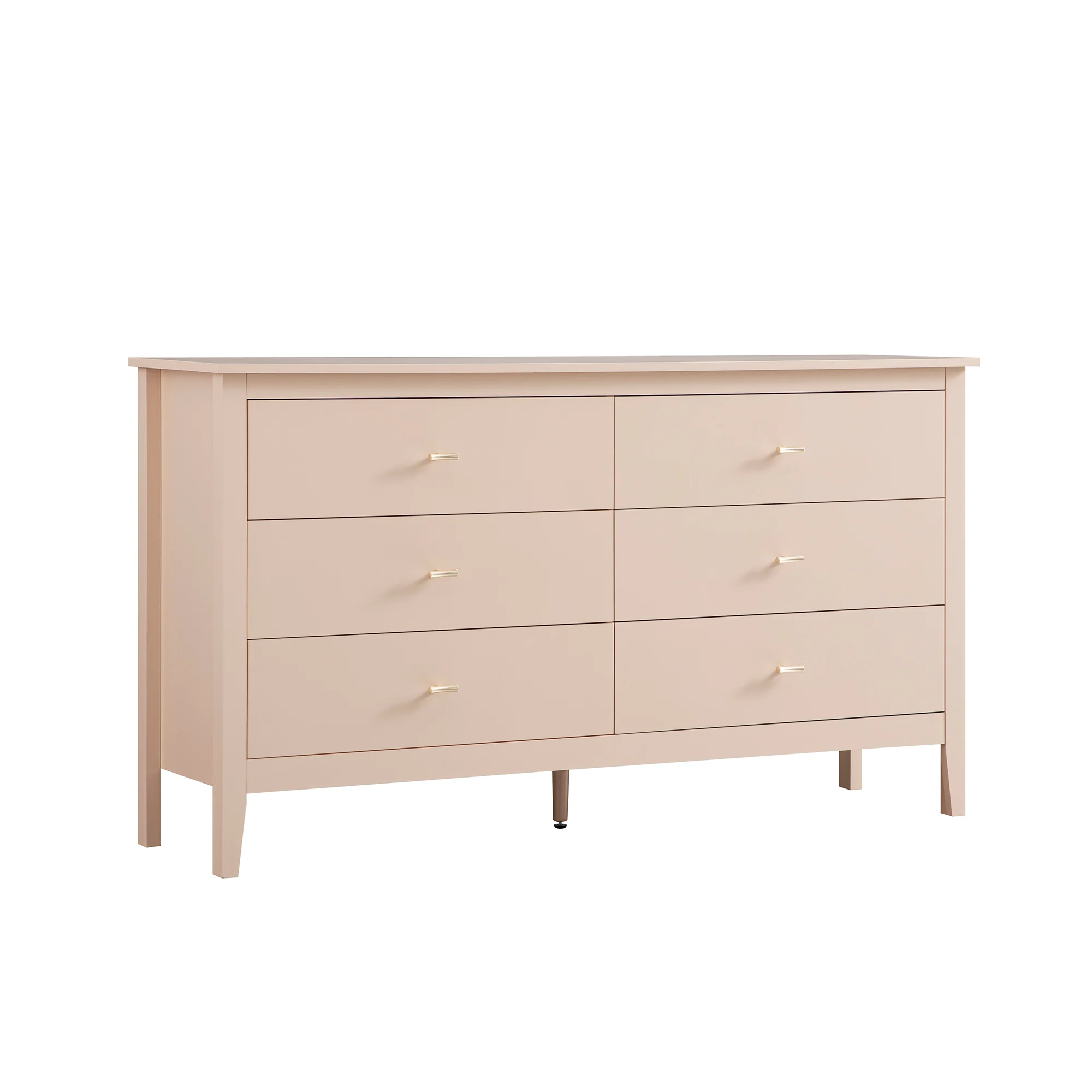 Oakham Chest of 6 Drawers, Nude Pink - Image 8