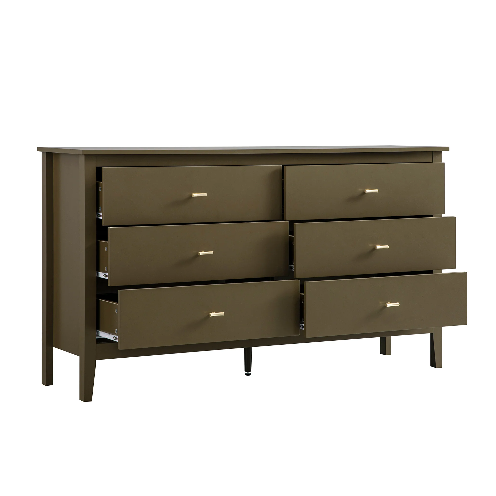 Oakham Chest of 6 Drawers, Olive Grove - Image 10