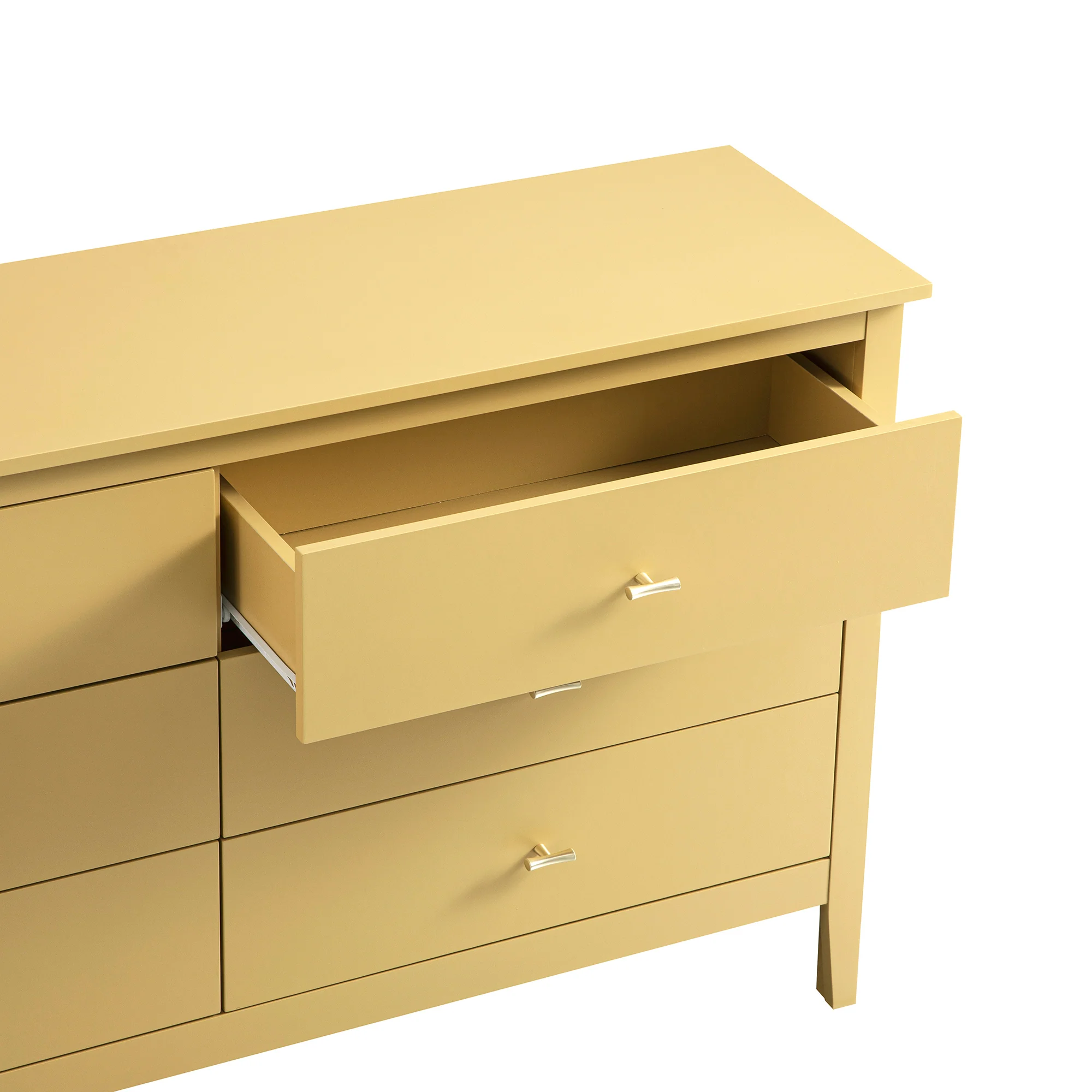 Oakham Chest of 6 Drawers, Rattan Yellow - Image 13
