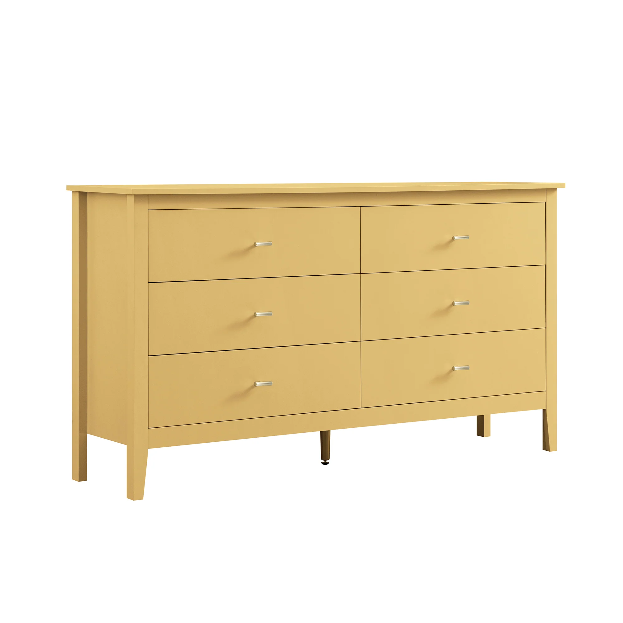 Oakham Chest of 6 Drawers, Rattan Yellow - Image 7