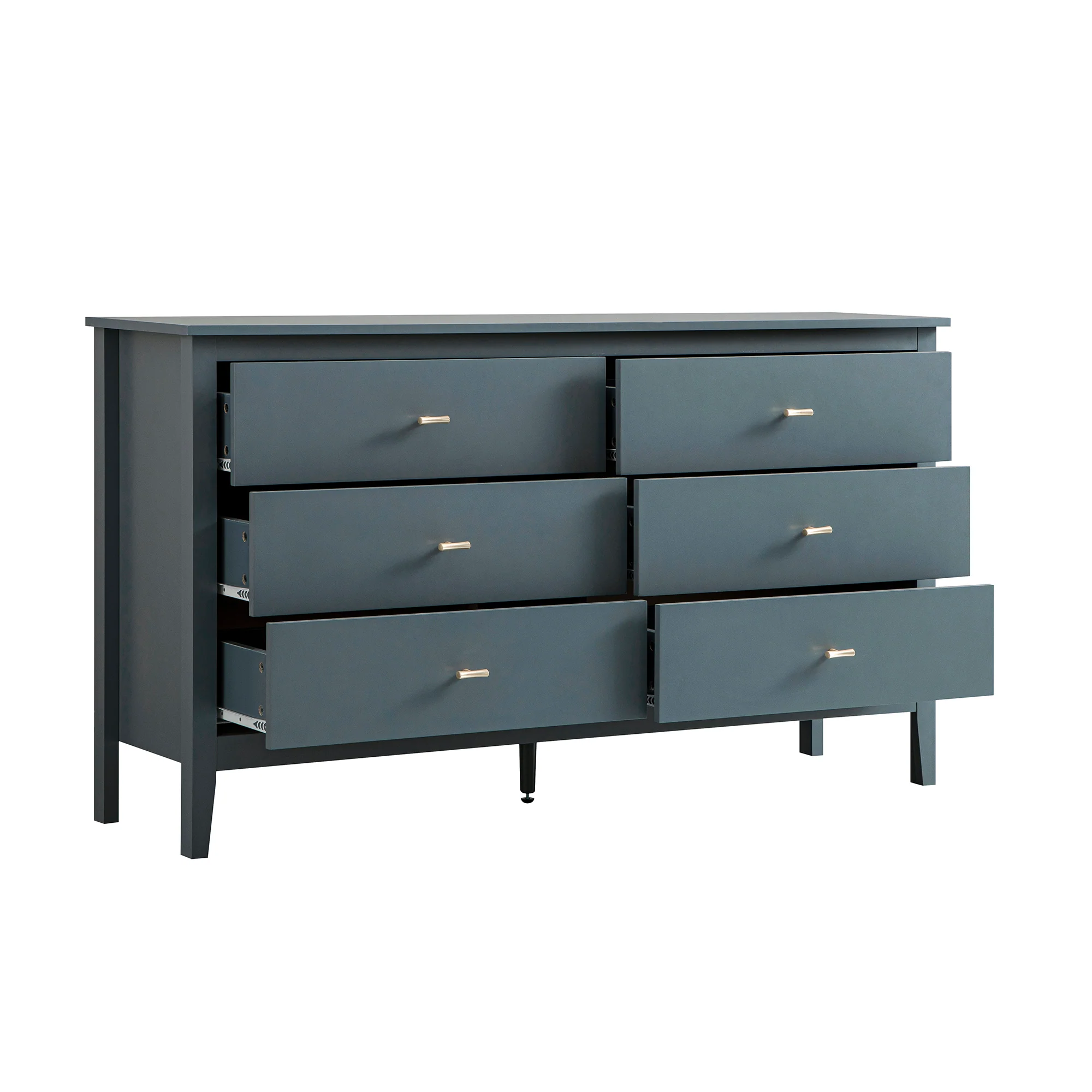 Oakham Chest of 6 Drawers, Stormy Blue - Image 9