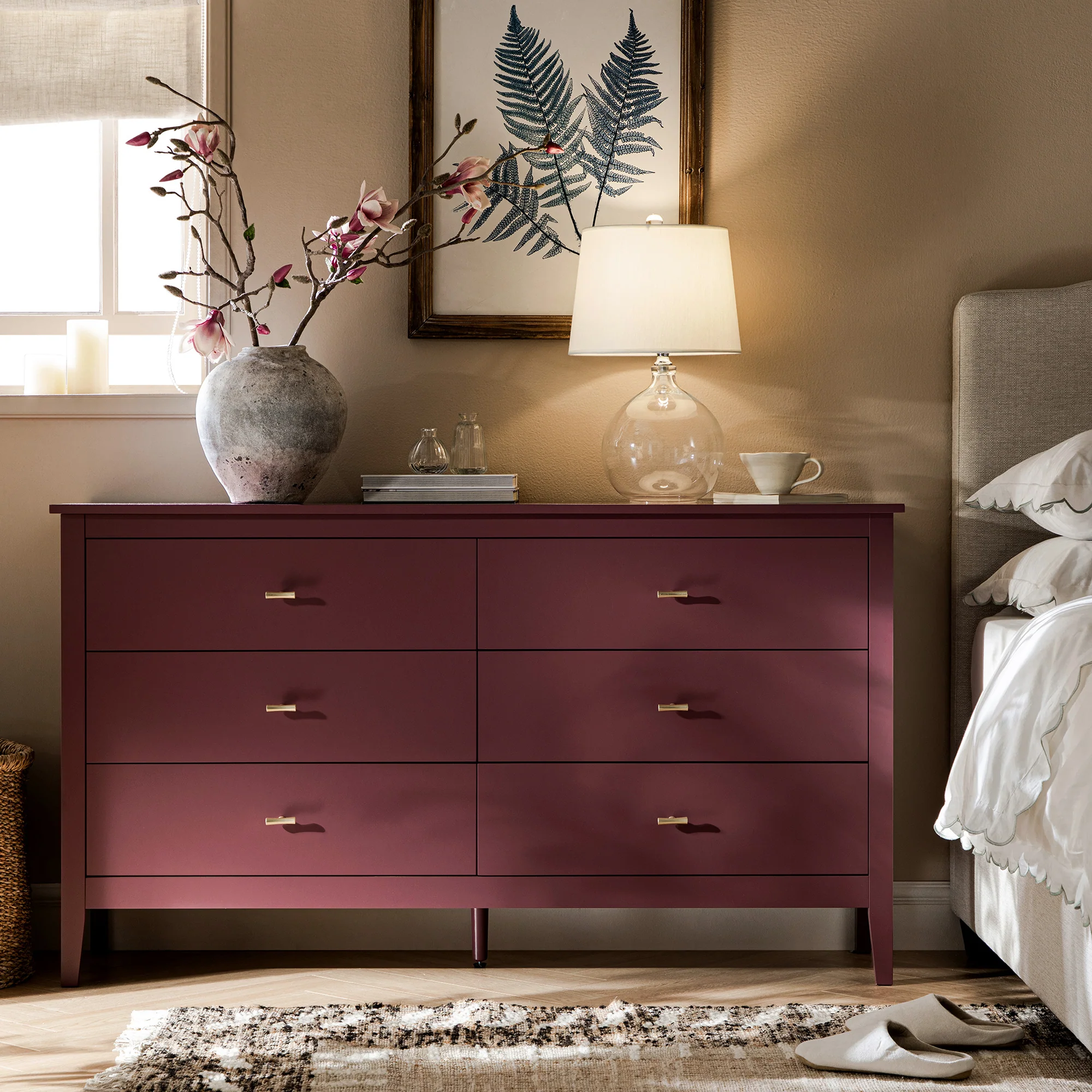 Oakham Chest of 6 Drawers, Wild Cherry - Image 2