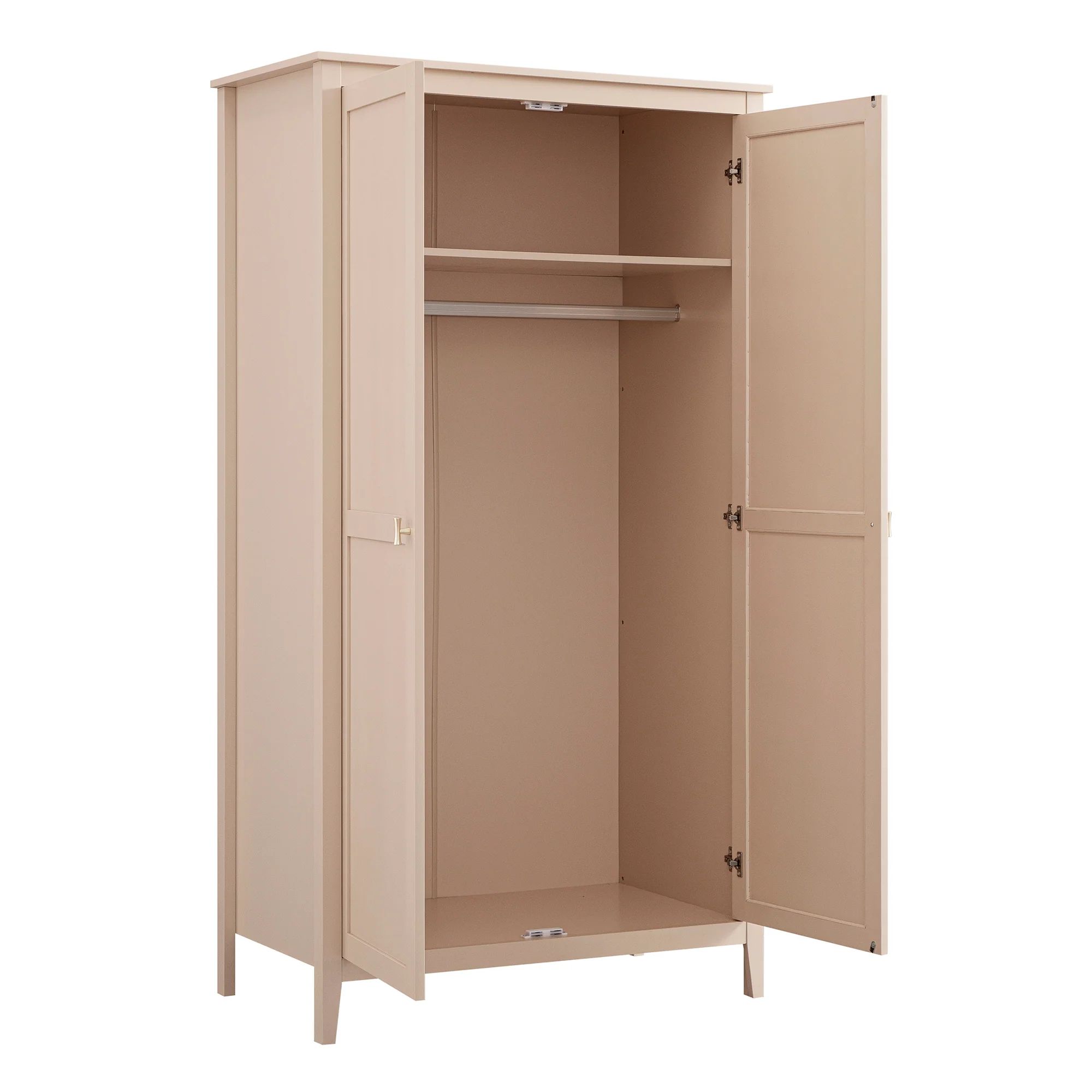 Oakham Double Wardrobe, Nude Pink - Image 10