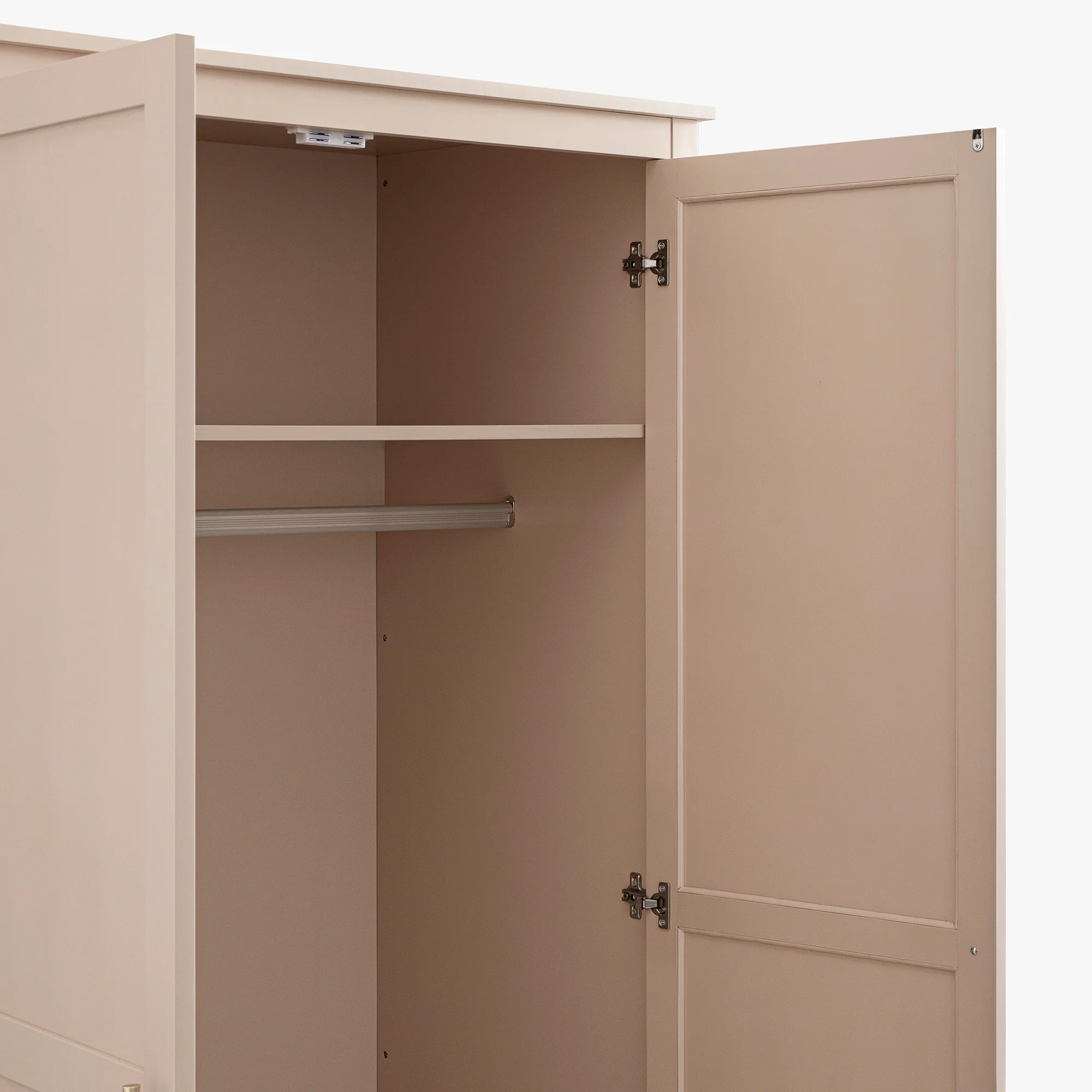 Oakham Double Wardrobe, Nude Pink - Image 15