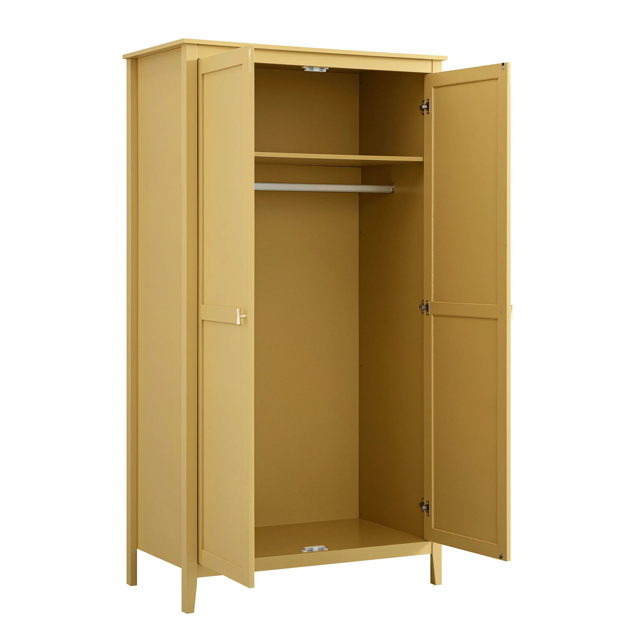 Oakham Double Wardrobe, Rattan Yellow - Image 11