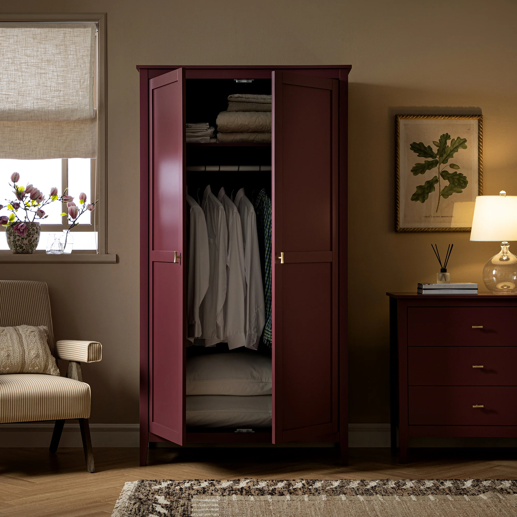 Oakham Double Wardrobe, Wild Cherry - Image 3
