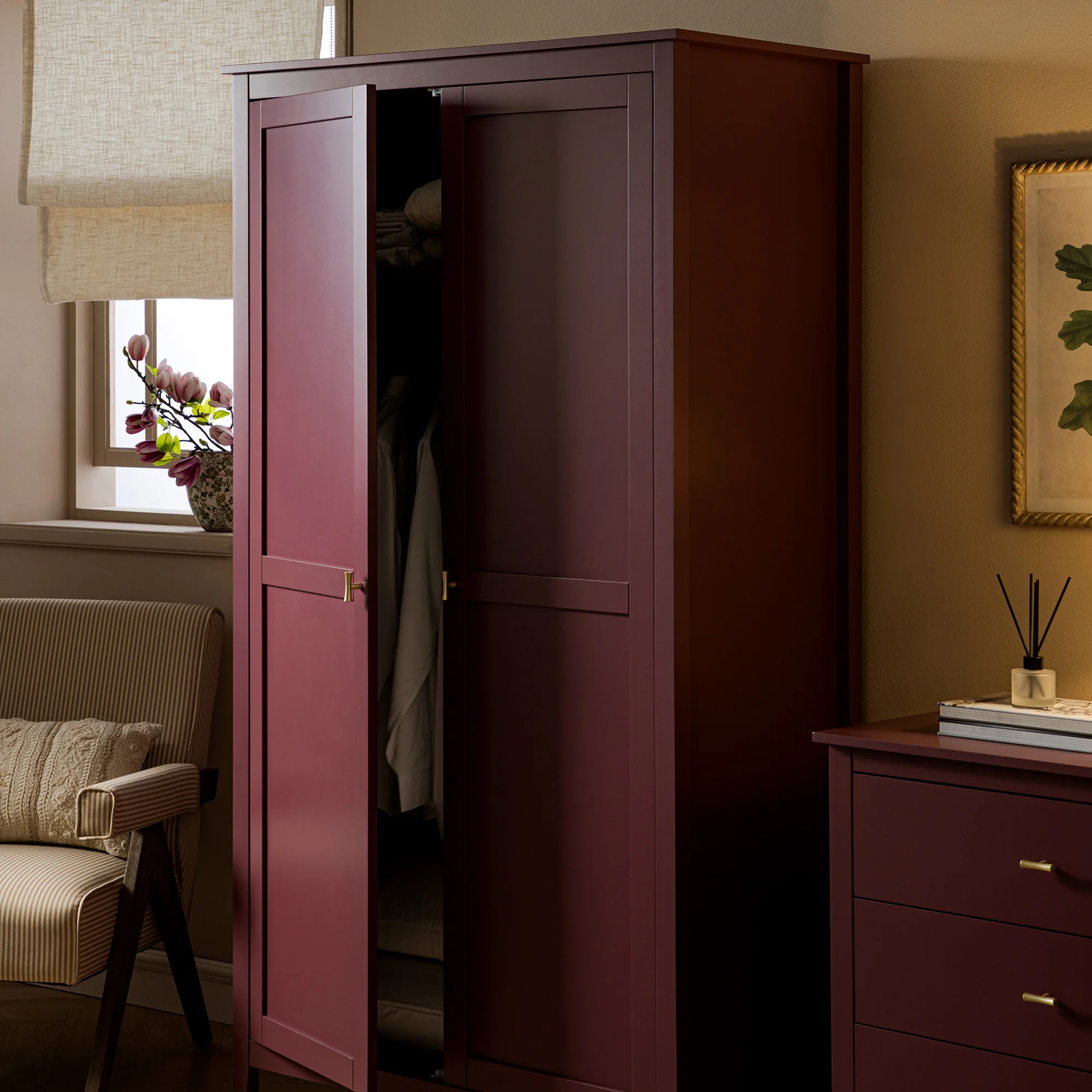 Oakham Double Wardrobe, Wild Cherry - Image 4