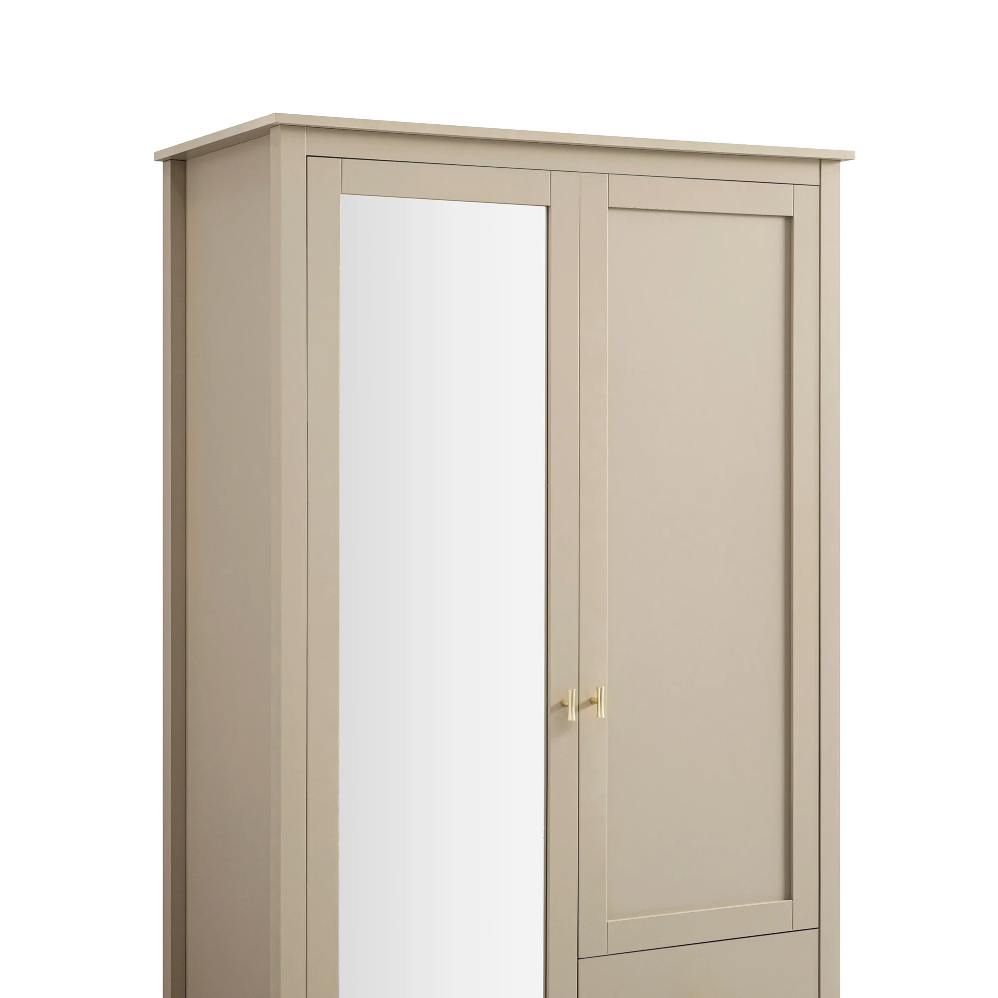 Oakham Mirrored Double Wardrobe, Deep Greige - Image 13