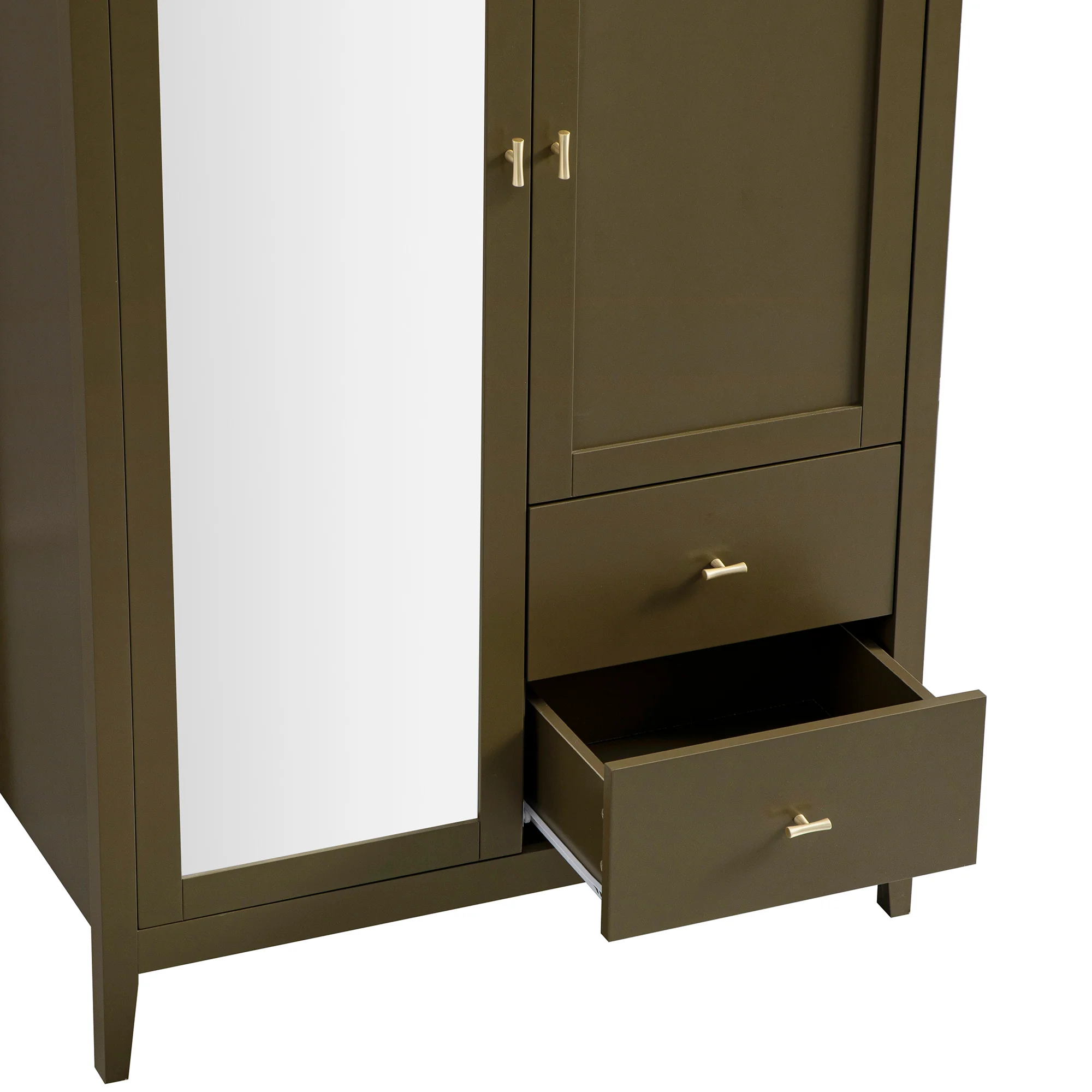 Oakham Mirrored Double Wardrobe, Olive Grove - Image 15