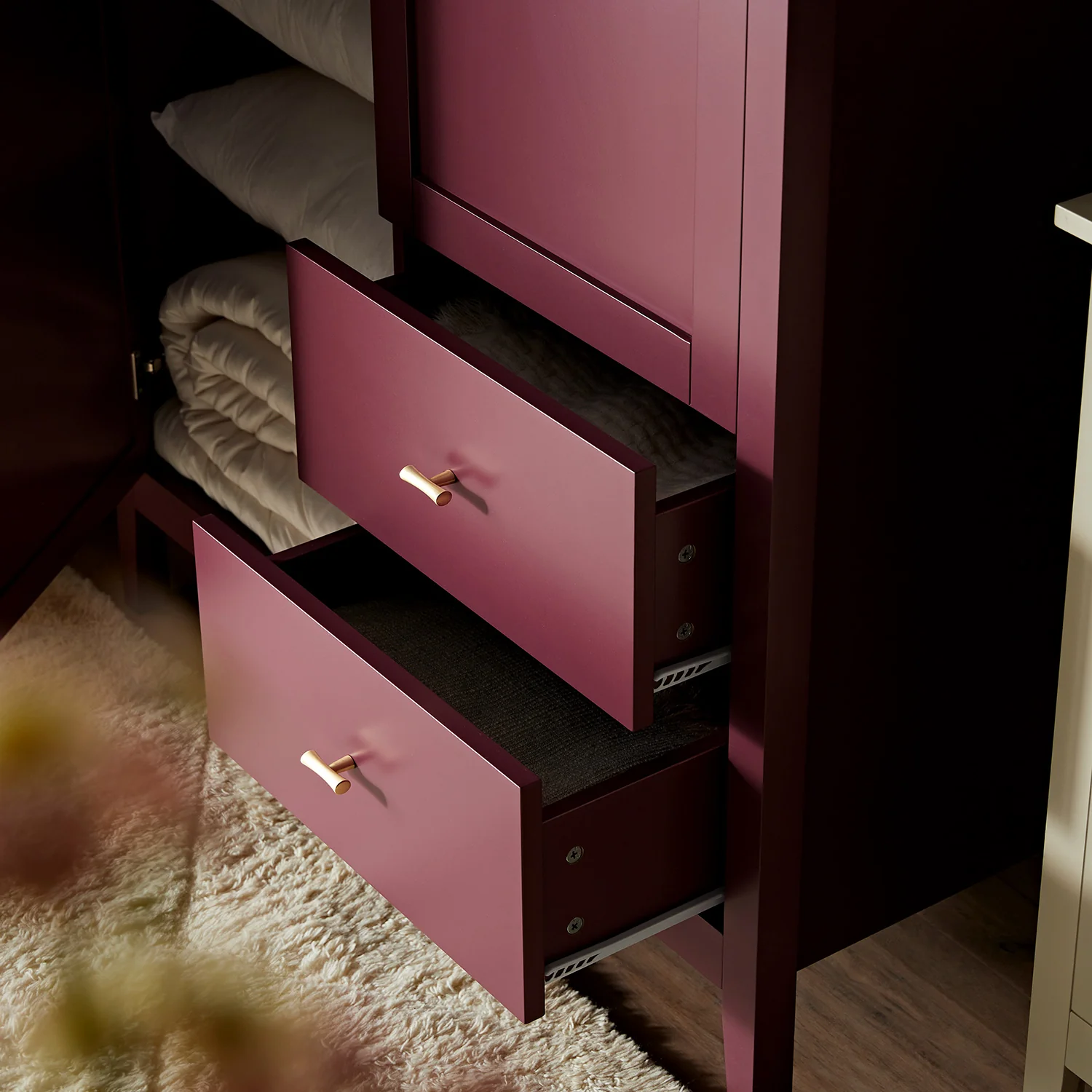 Oakham Mirrored Double Wardrobe, Wild Cherry - Image 5