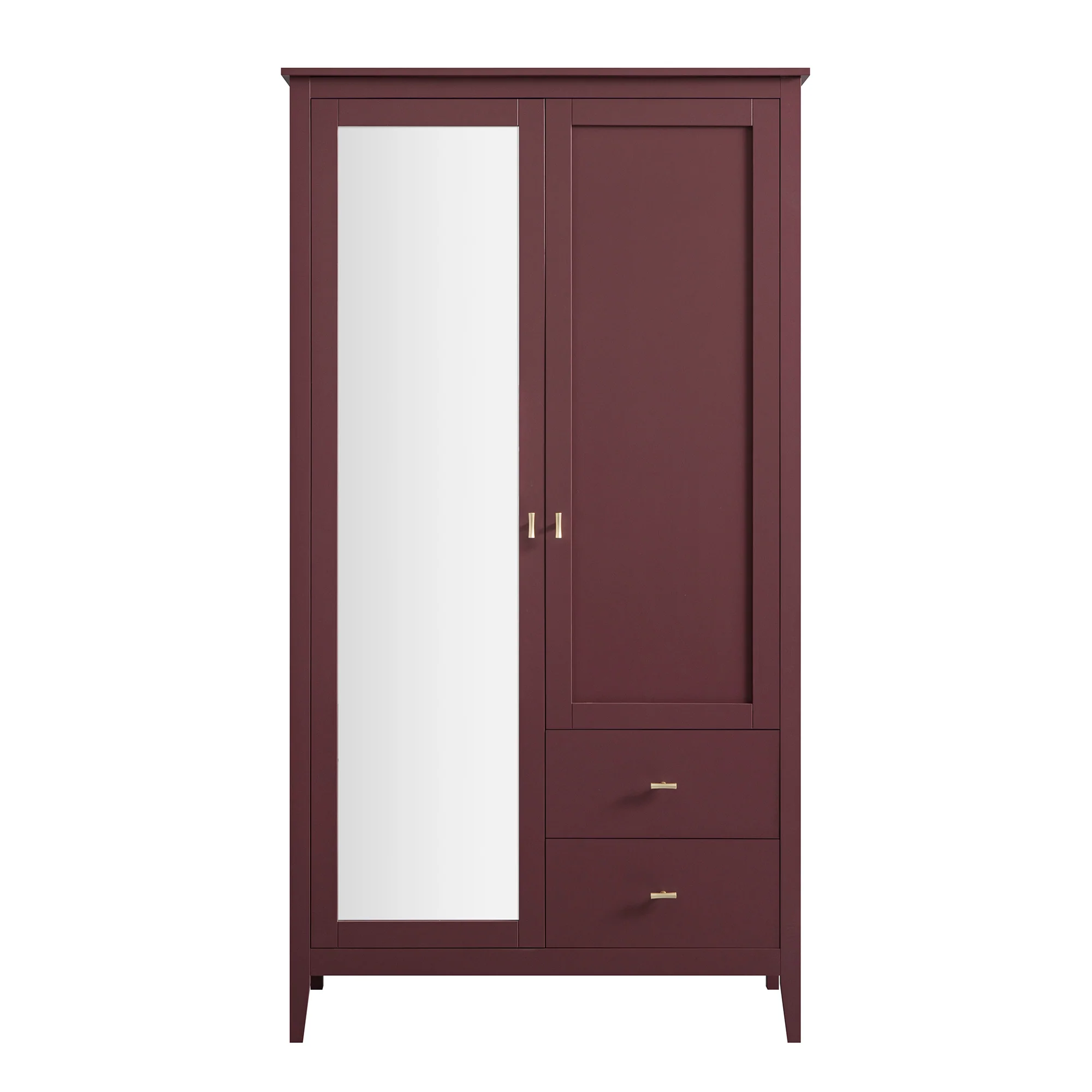 Oakham Mirrored Double Wardrobe, Wild Cherry - Image 7