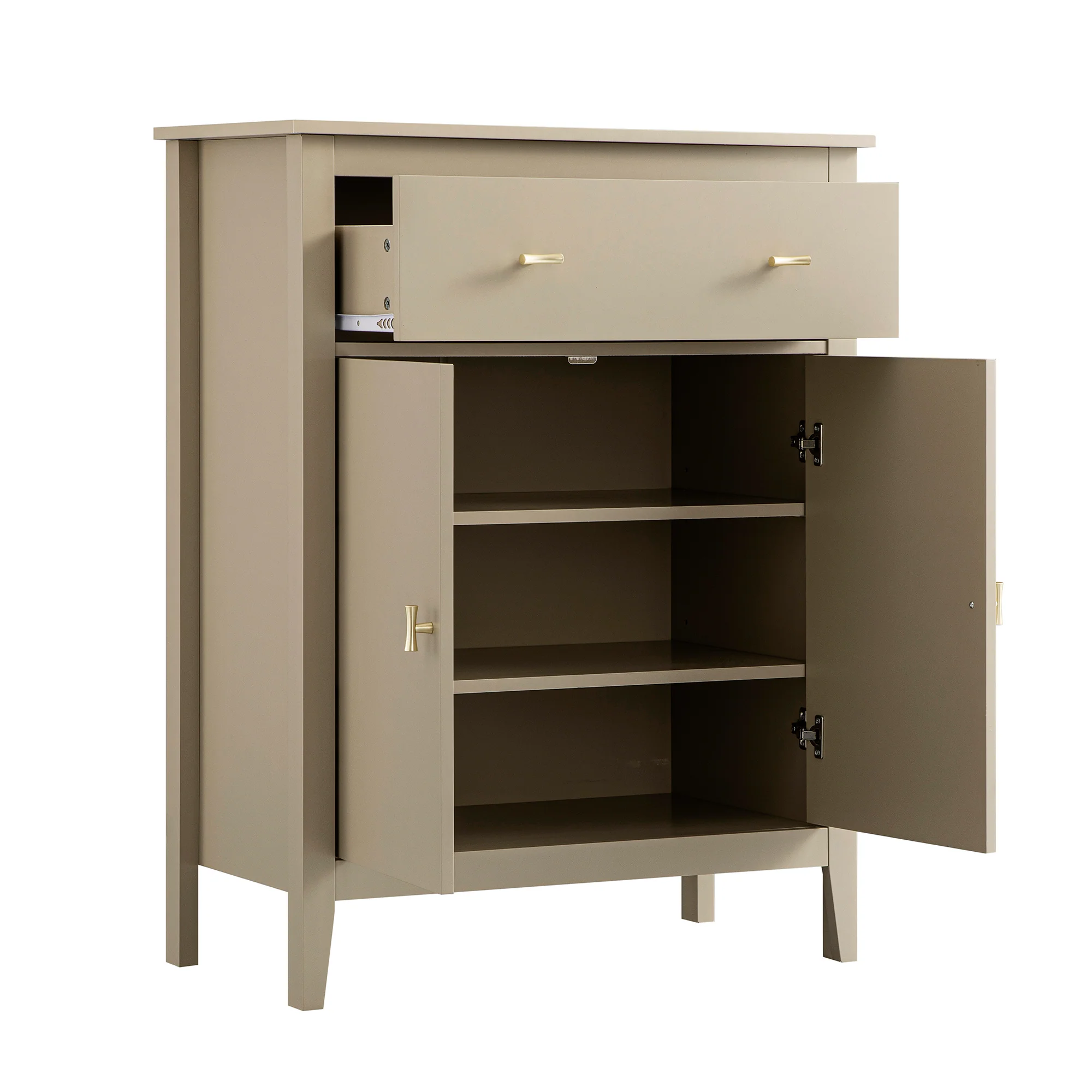 Oakham Small Sideboard with Drawer, Deep Greige - Image 10