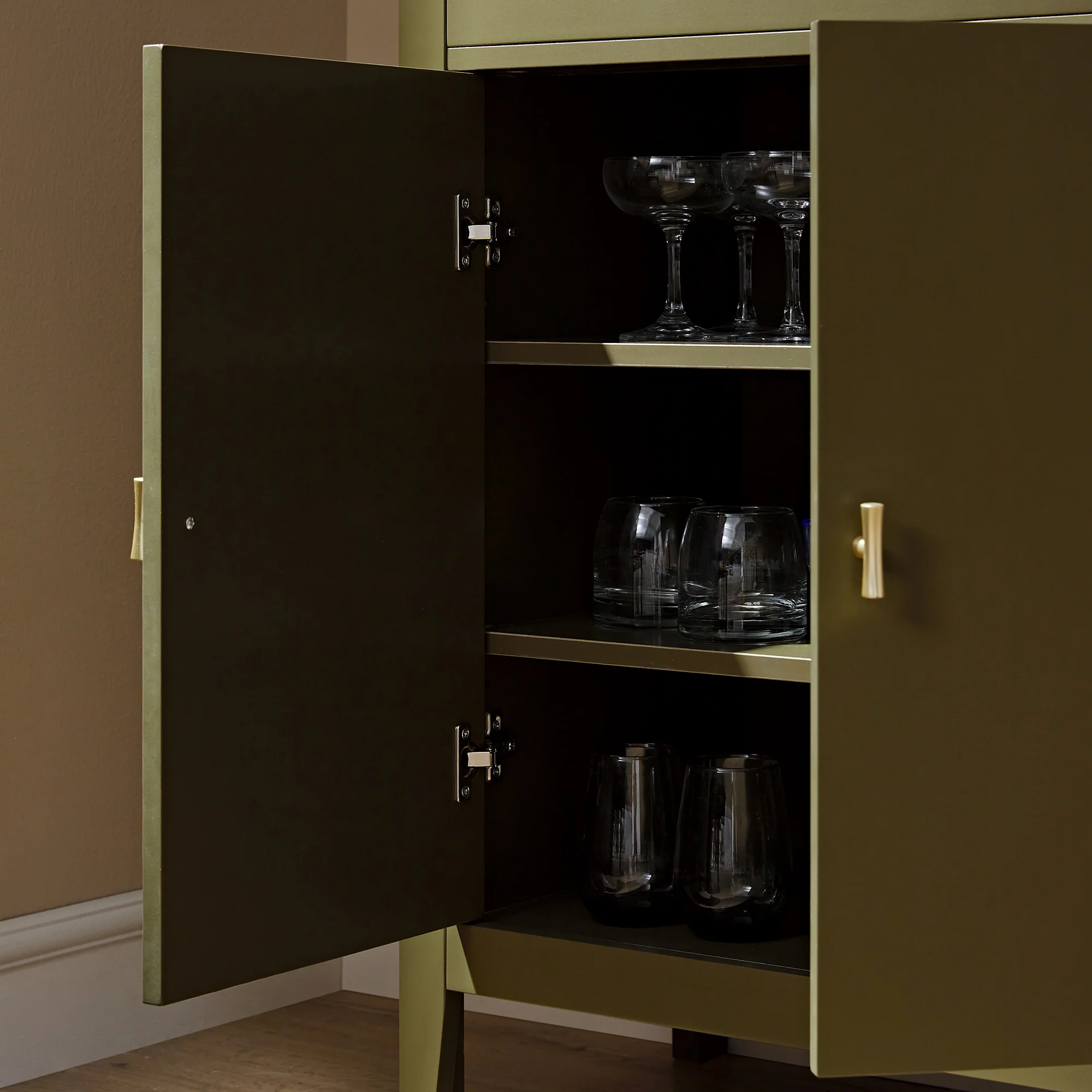 Oakham Small Sideboard with Drawer, Olive Grove - Image 5