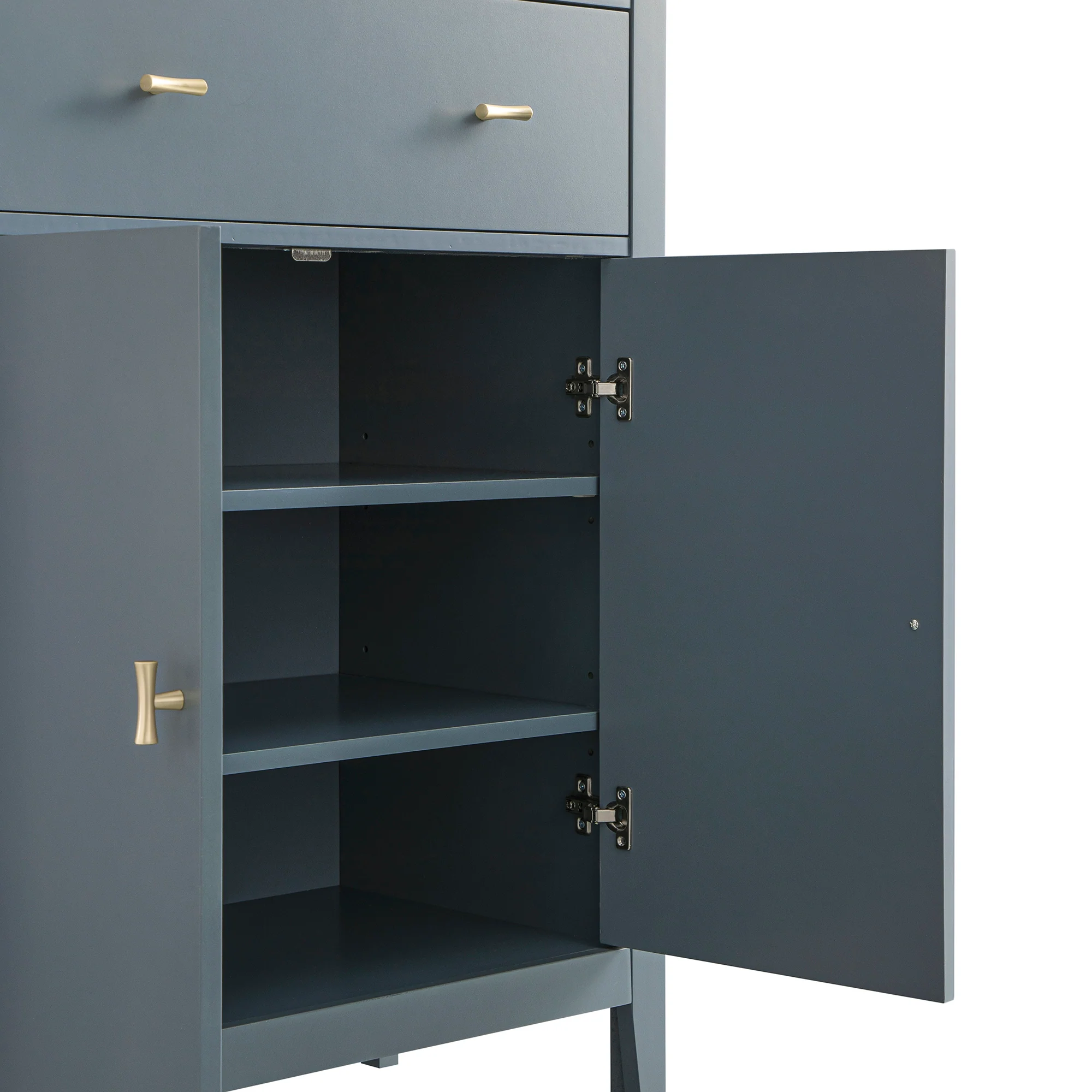 Oakham Small Sideboard with Drawer, Stormy Blue - Image 16