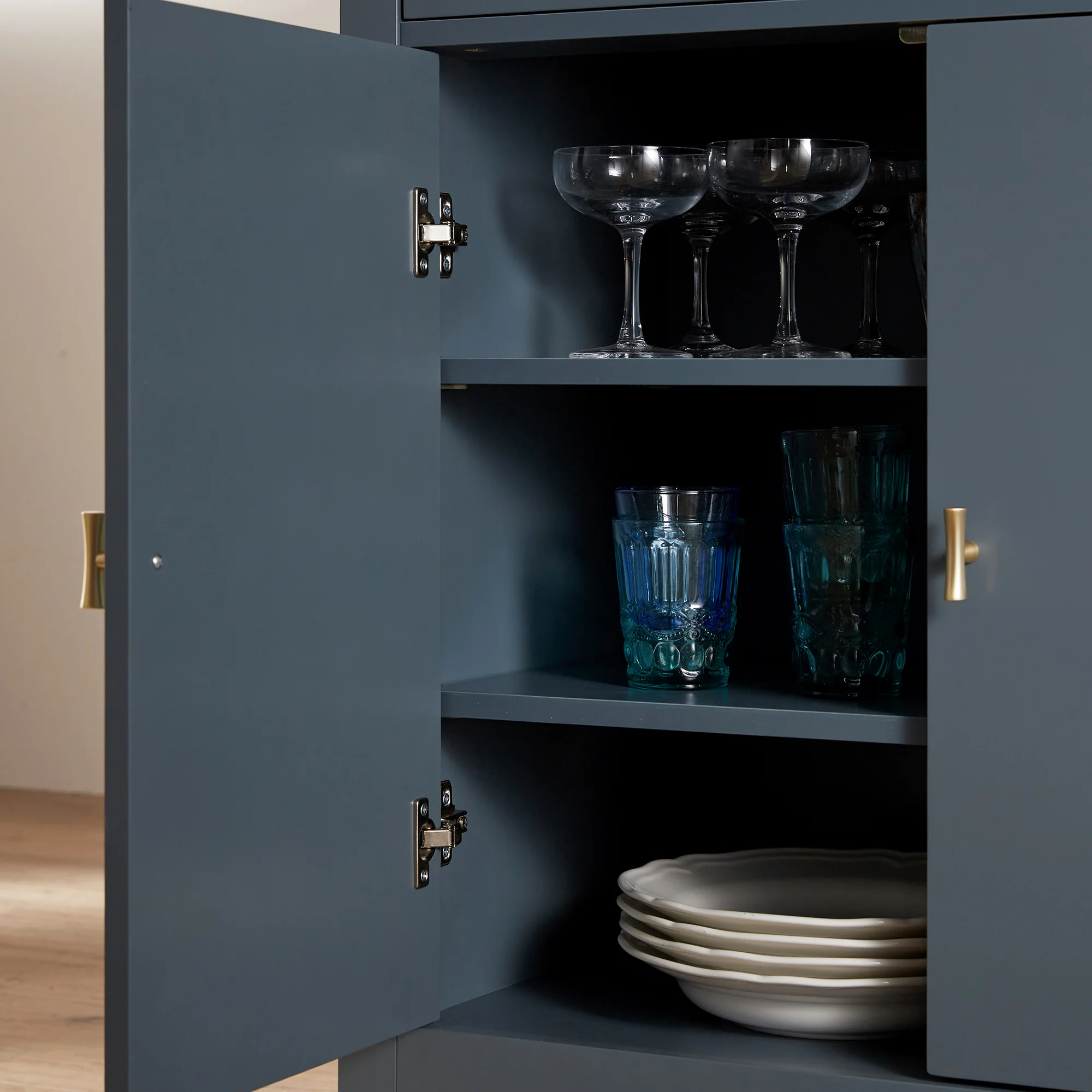 Oakham Small Sideboard with Drawer, Stormy Blue - Image 5