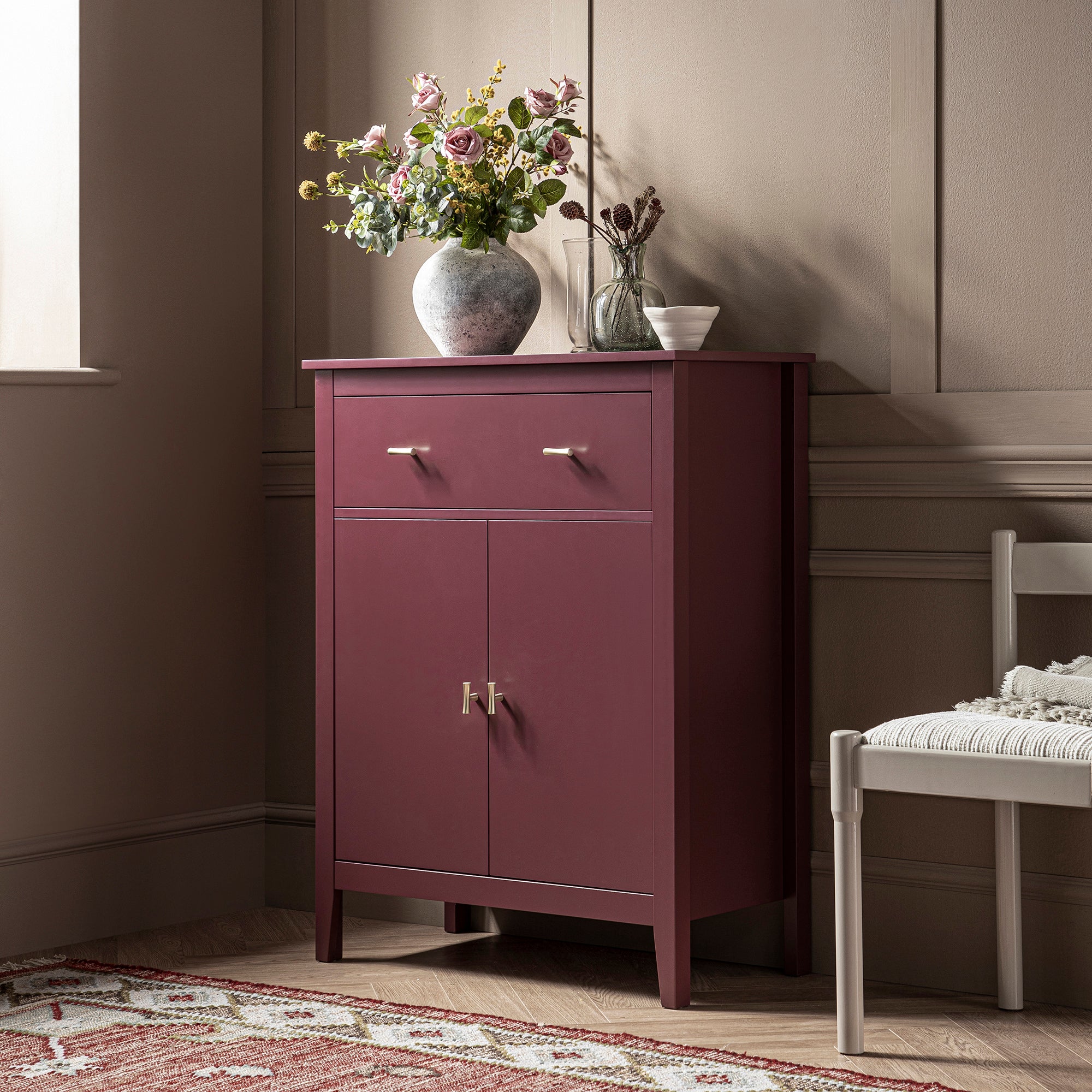 Oakham Small Sideboard with Drawer, Wild Cherry - Image 3