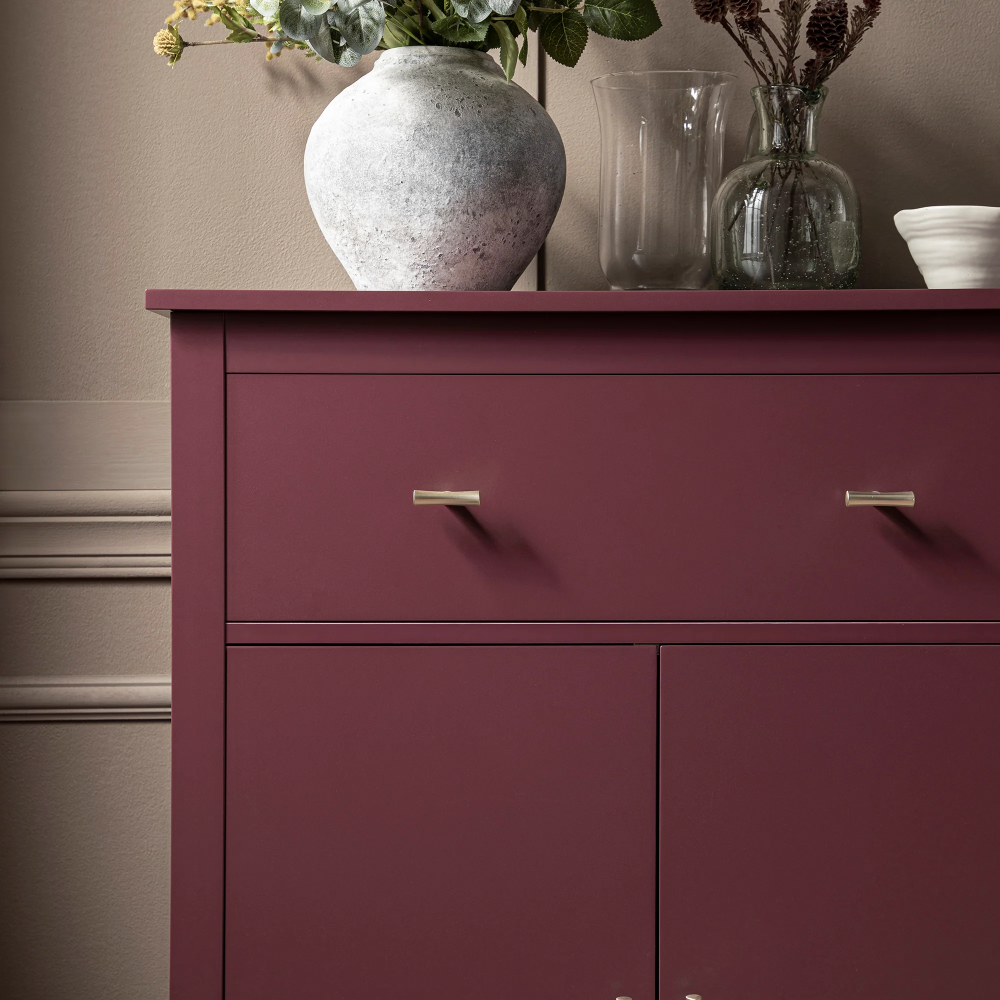 Oakham Small Sideboard with Drawer, Wild Cherry - Image 4