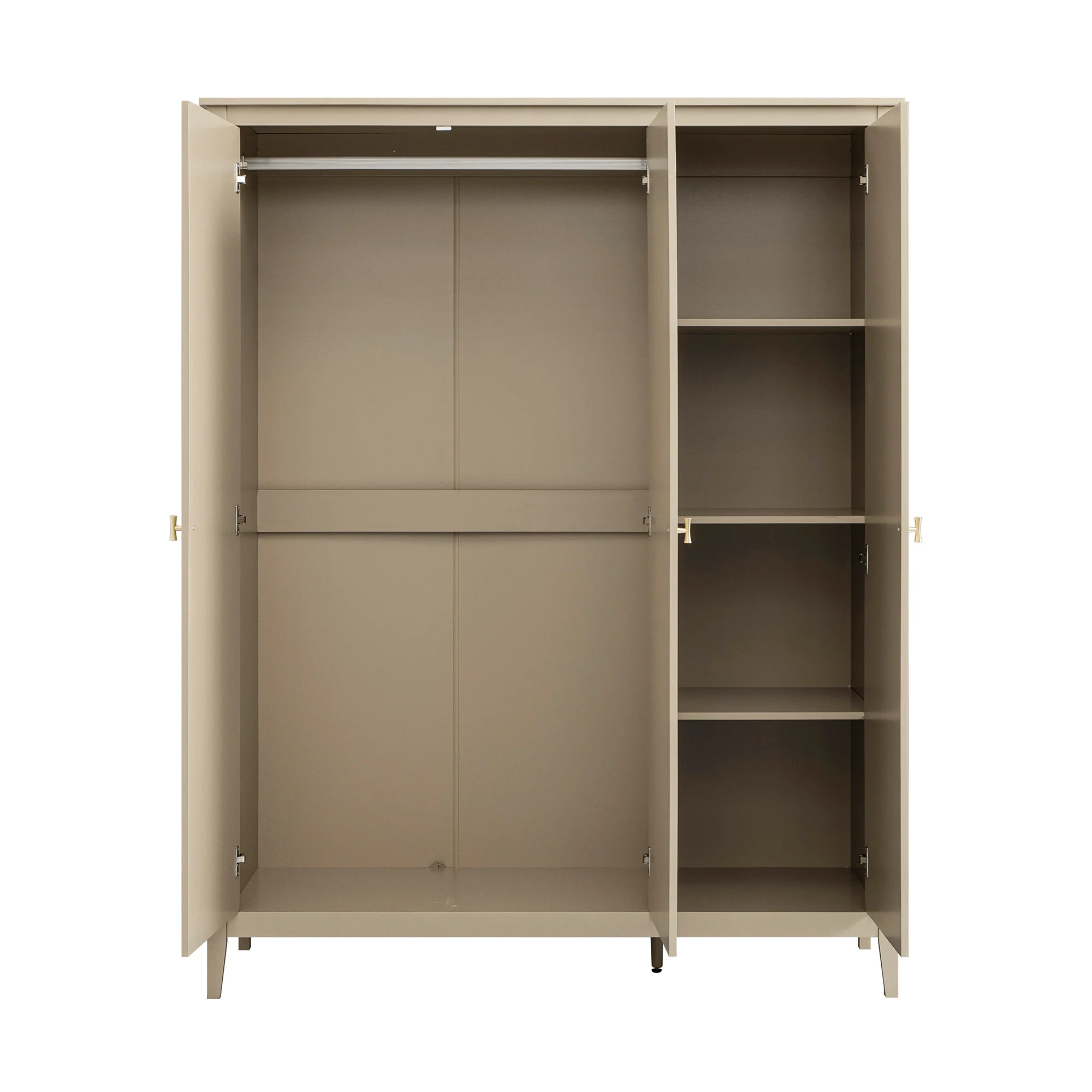 Oakham Triple Wardrobe, Deep Greige - Image 10