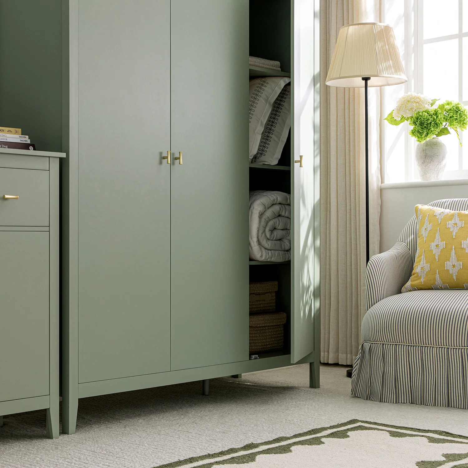 Oakham Triple Wardrobe, Desert Sage - Image 4