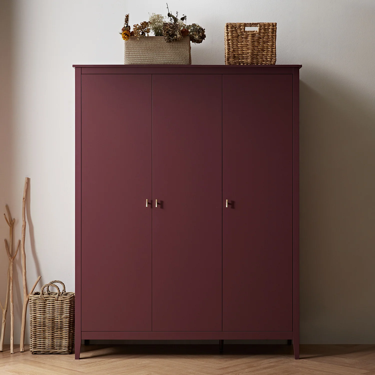 Oakham Triple Wardrobe, Wild Cherry - Image 2
