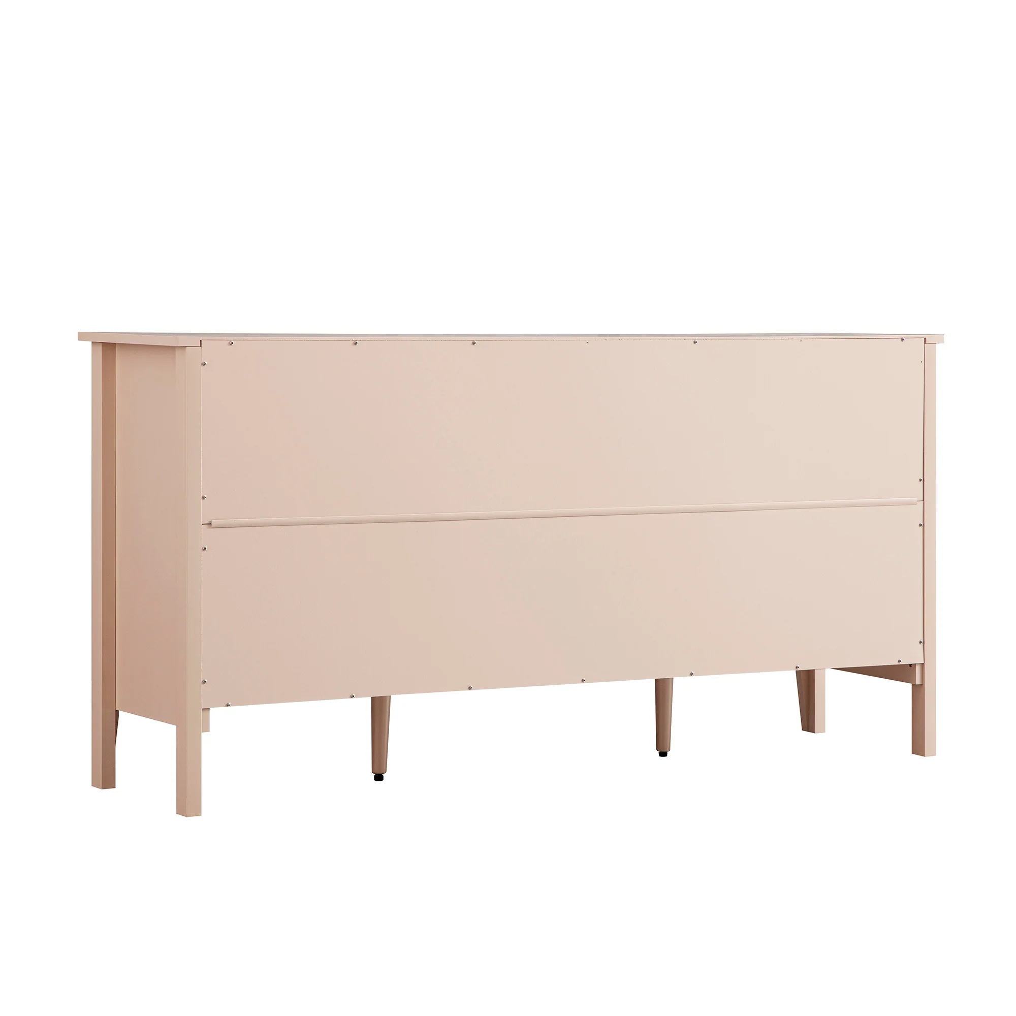 Oakham Wide Sideboard with Drawers, Nude Pink - Image 13