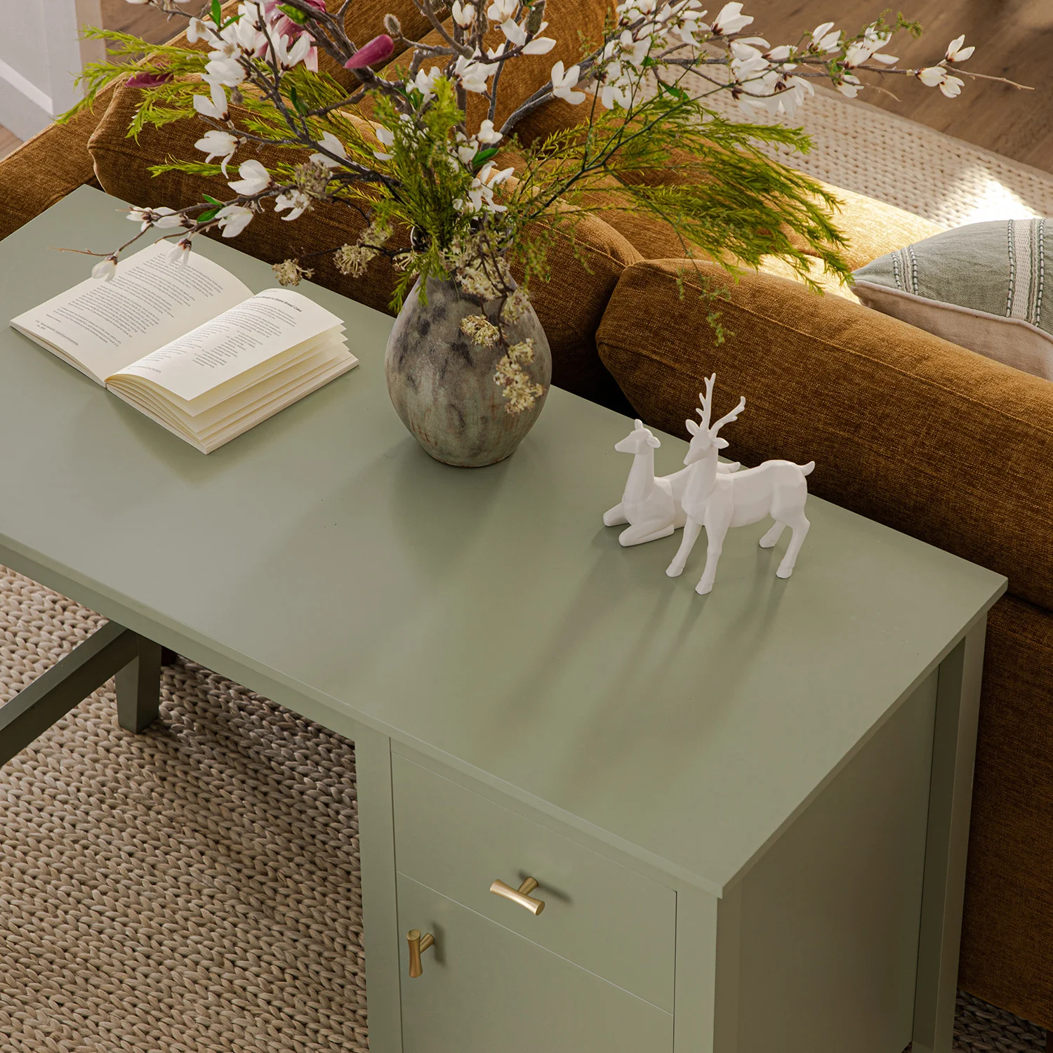 Oakham Writing Desk, Desert Sage - Image 5