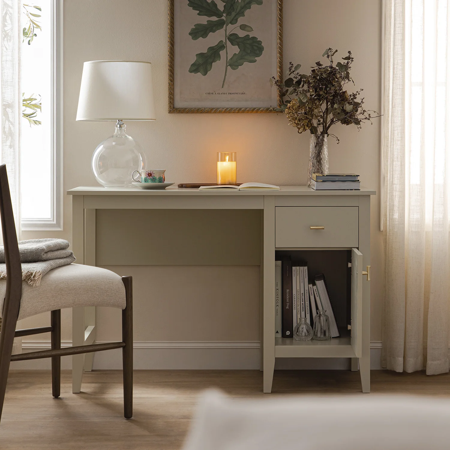 Oakham Writing Desk, Shaded White - Image 3