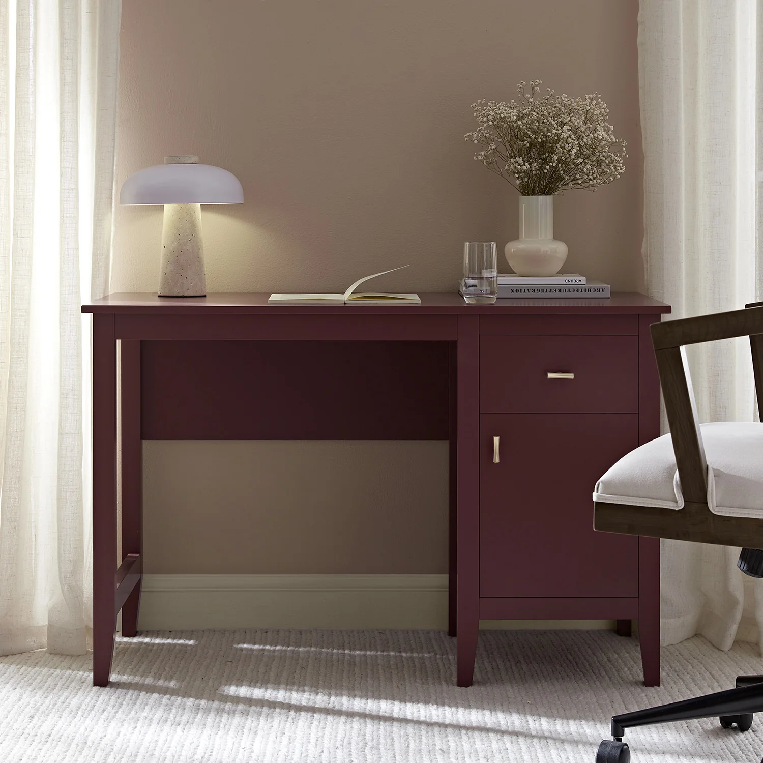 Oakham Writing Desk, Wild Cherry - Image 2
