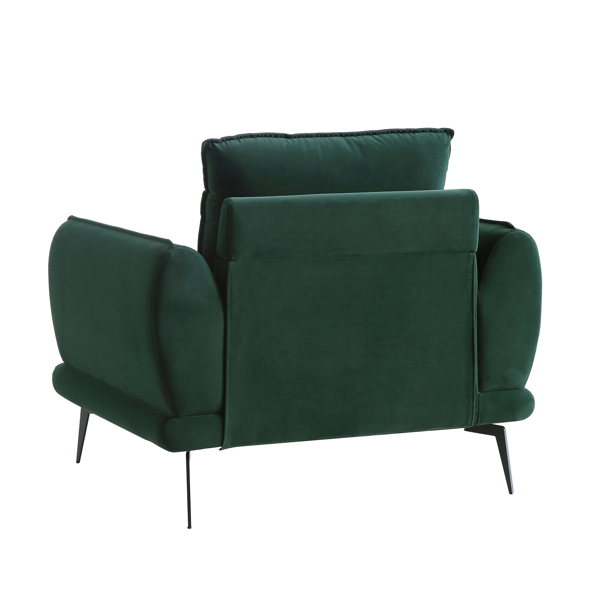 Obriel Forest Green Velvet Armchair - Image 8