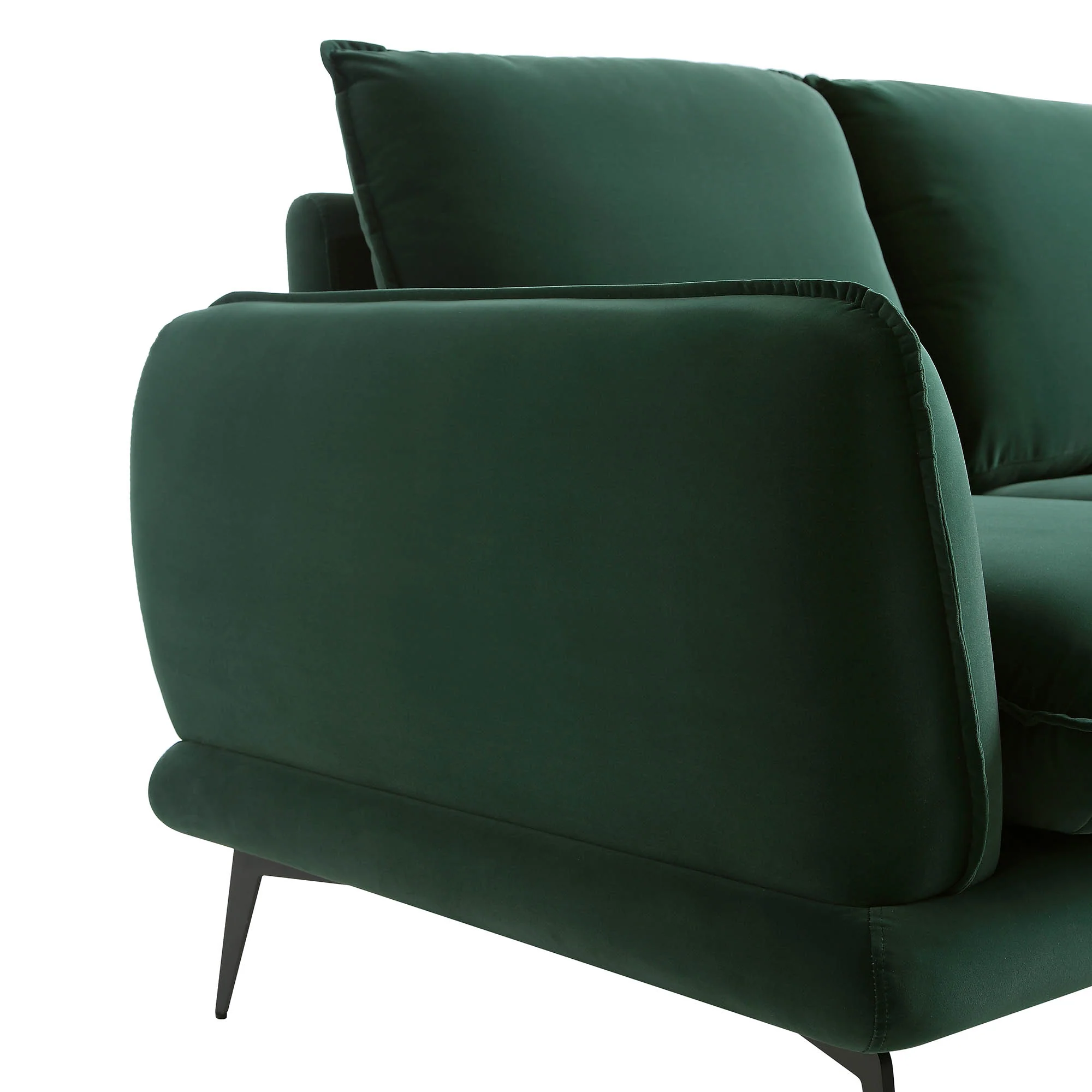 Obriel Forest Green Velvet Sofa, 2-Seater - Image 10