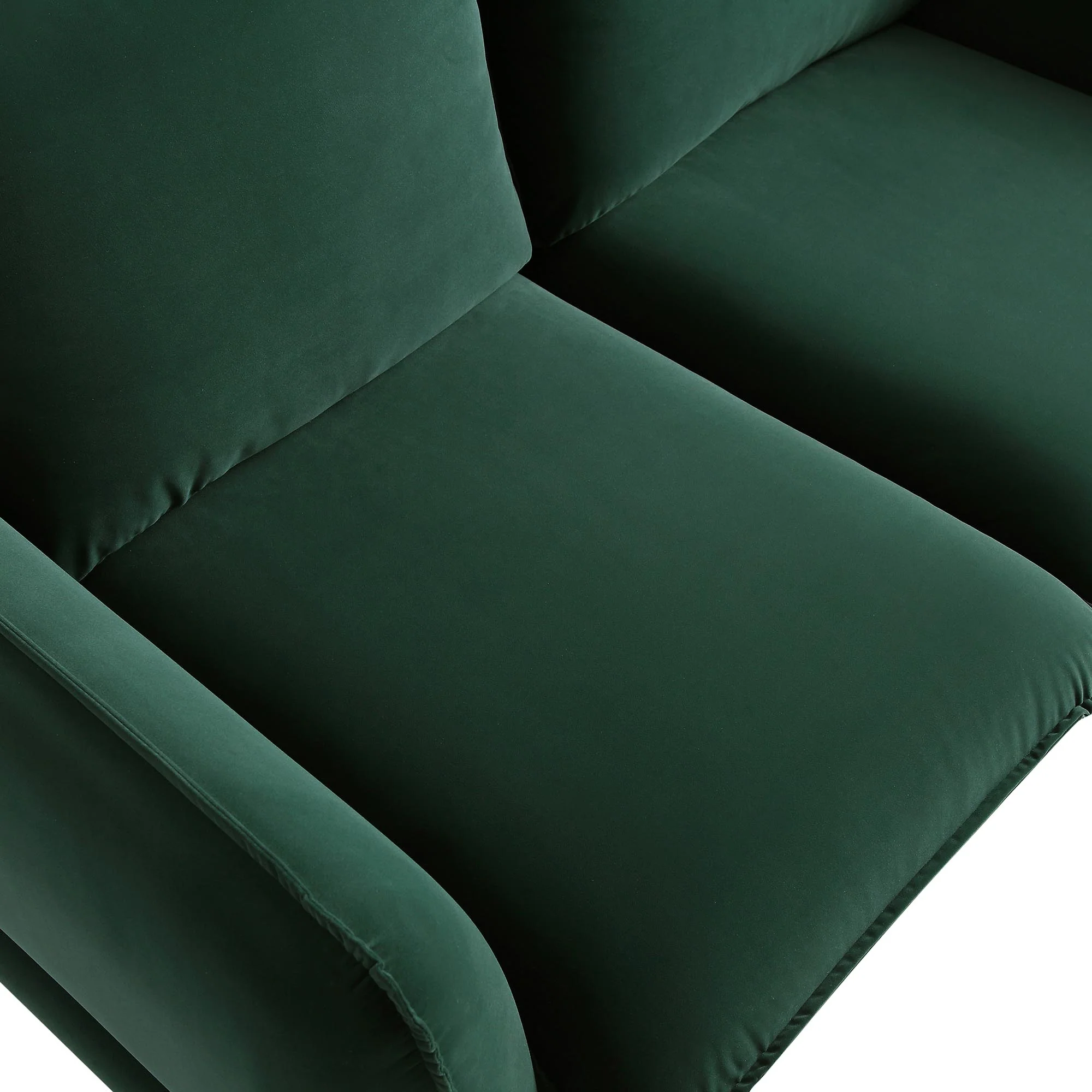 Obriel Forest Green Velvet Sofa, 2-Seater - Image 11