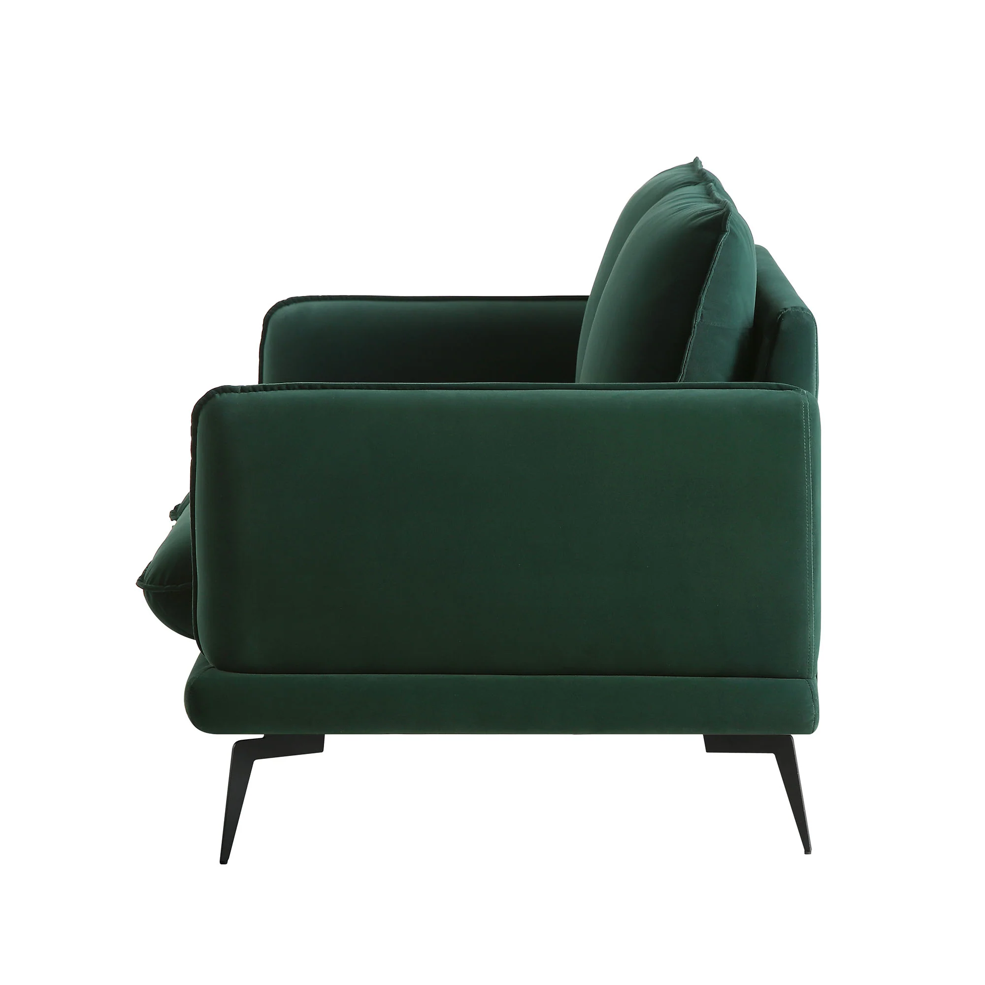 Obriel Forest Green Velvet Sofa, 2-Seater - Image 8