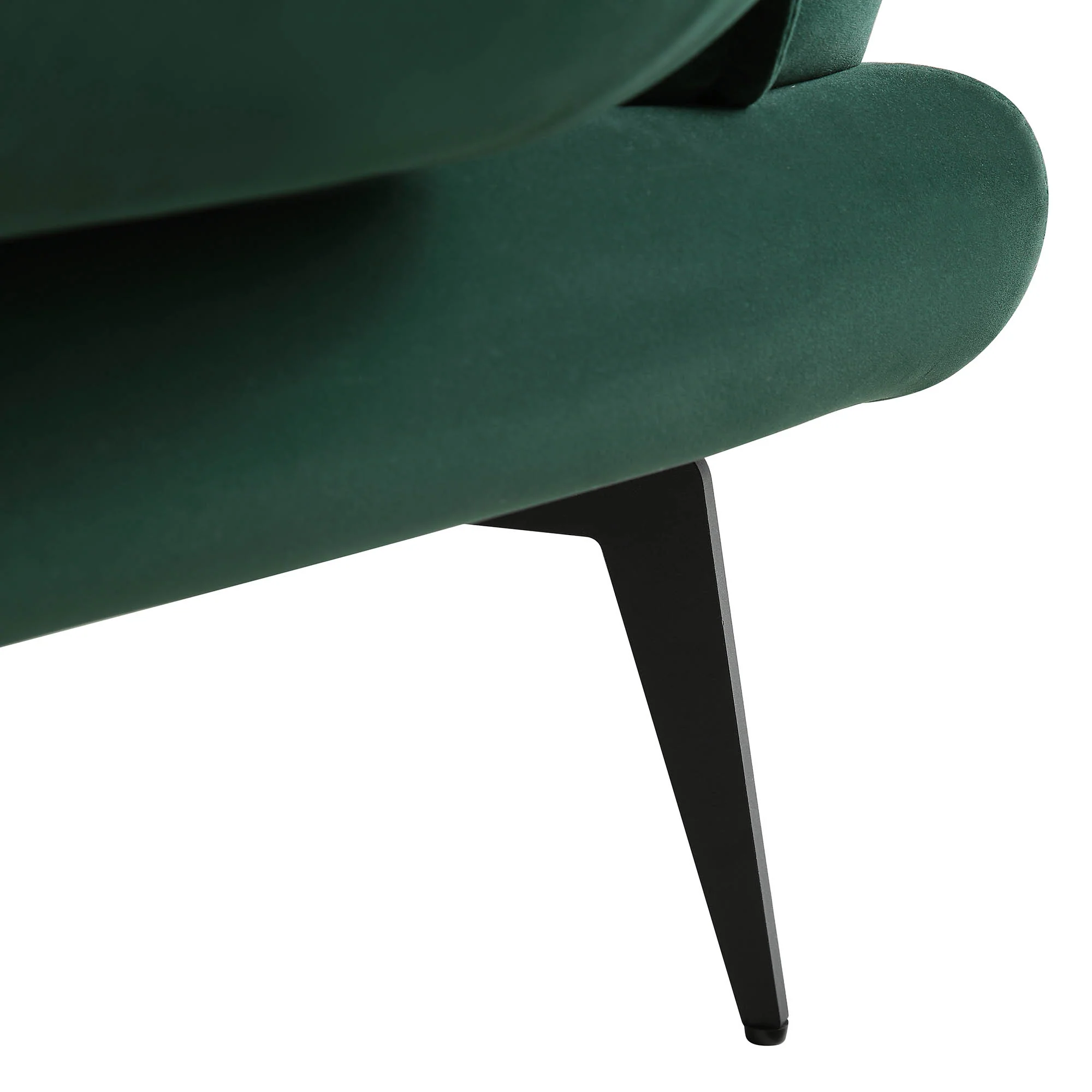 Obriel Forest Green Velvet Sofa, 3-Seater - Image 14