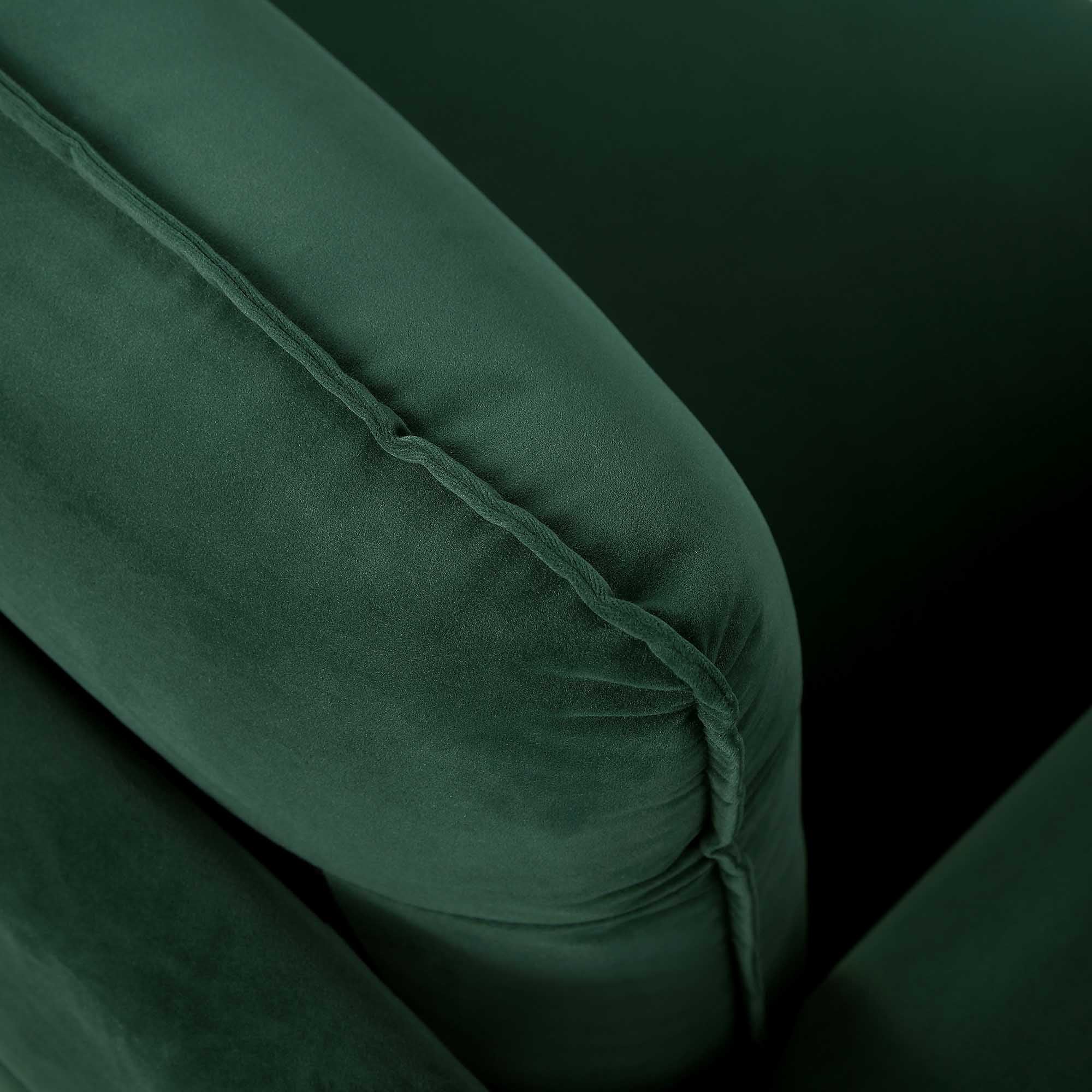 Obriel Forest Green Velvet Grande Corner Sofa - Image 13