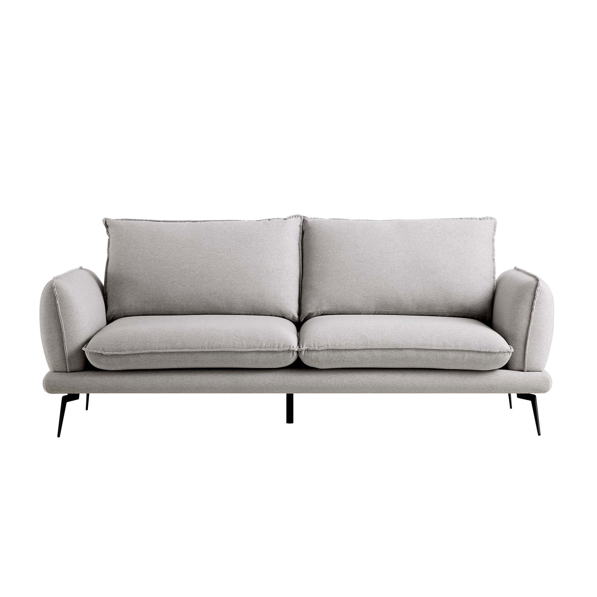 Obriel Grey Marl Fabric Sofa, 3-Seater - Image 4