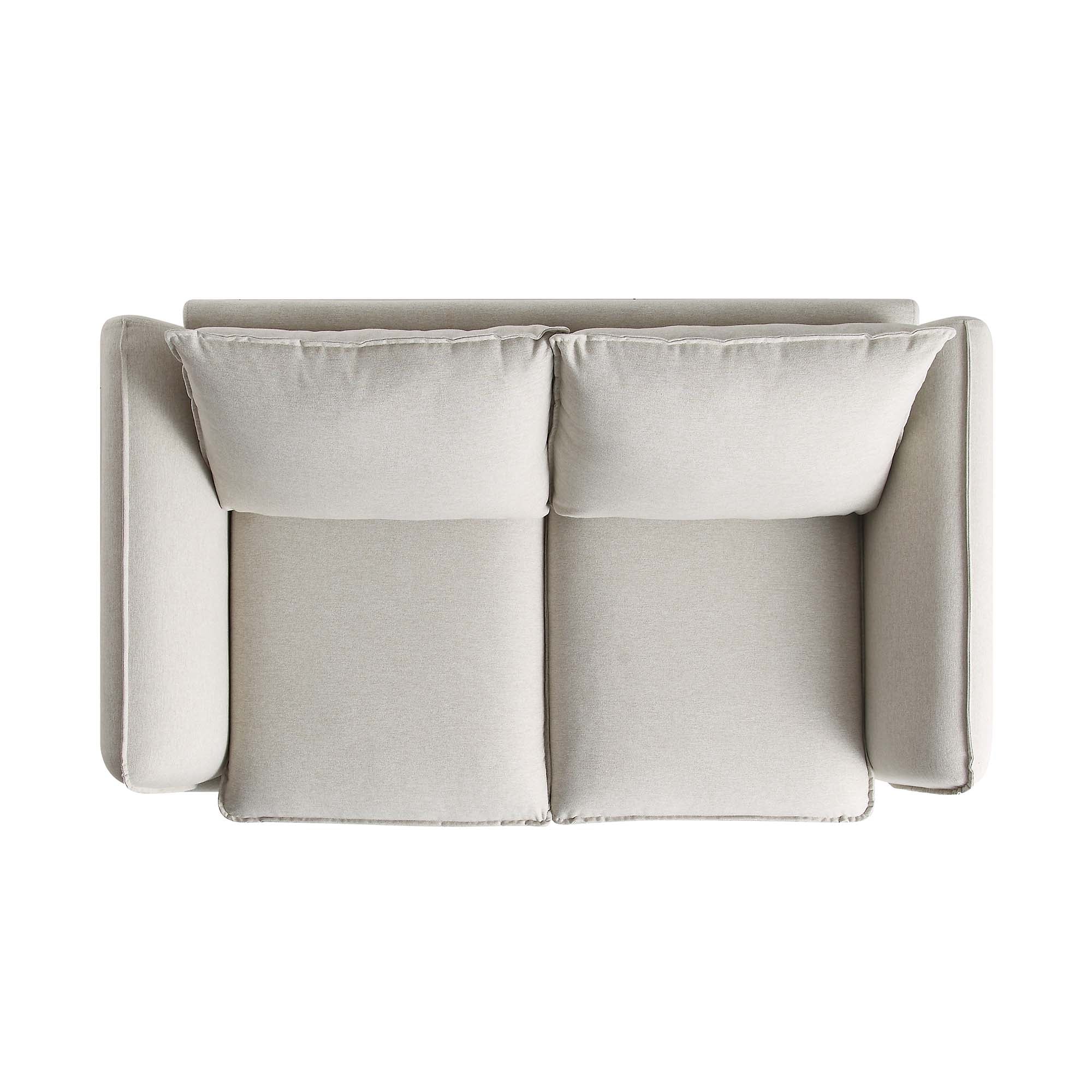 Obriel Oatmeal Fabric Sofa, 2-Seater - Image 7