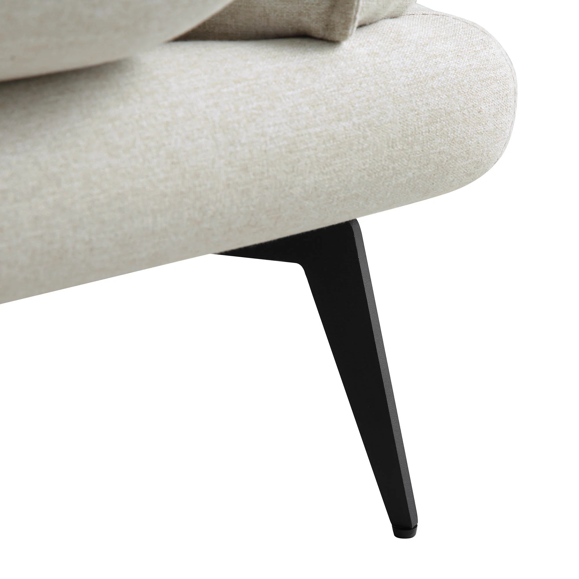 Obriel Oatmeal Fabric Sofa, 3-Seater - Image 13