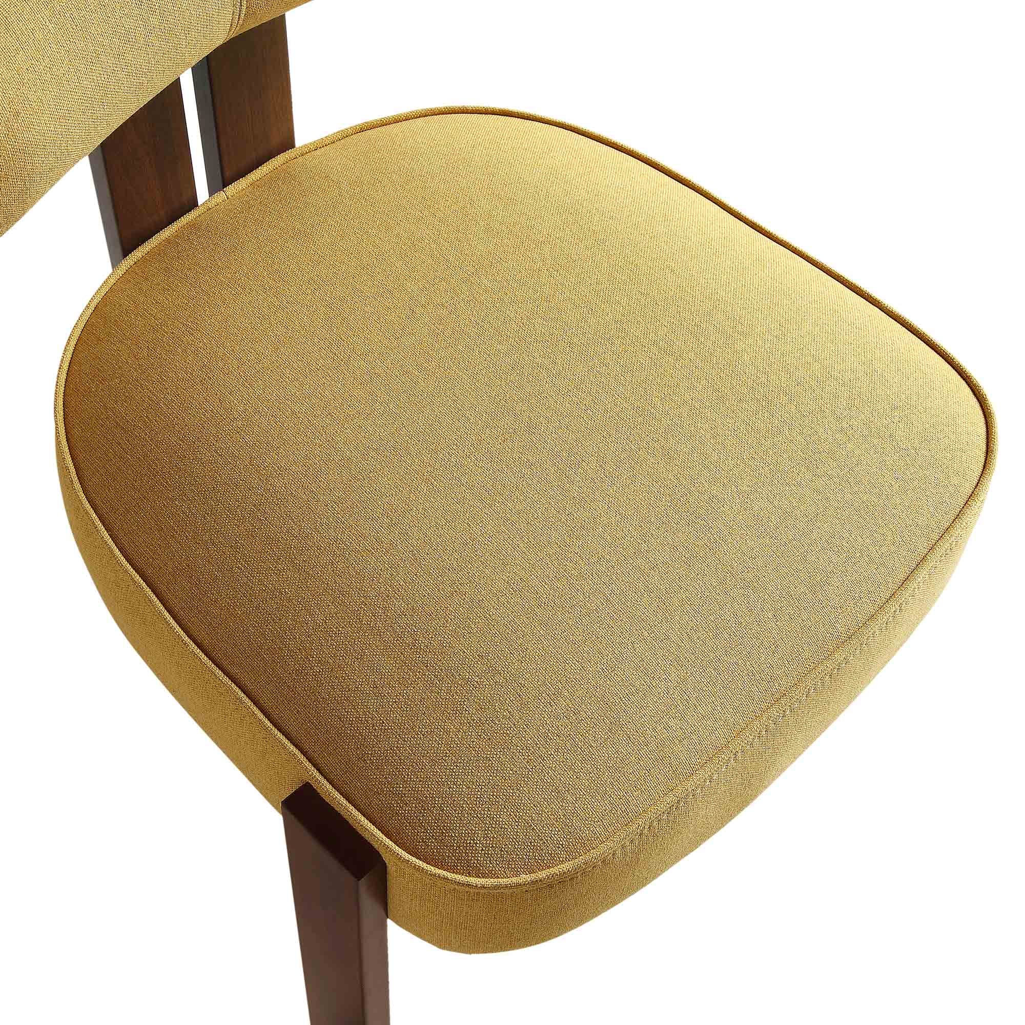Ophelia Honey Gold Fabric Dining Chair - Image 13