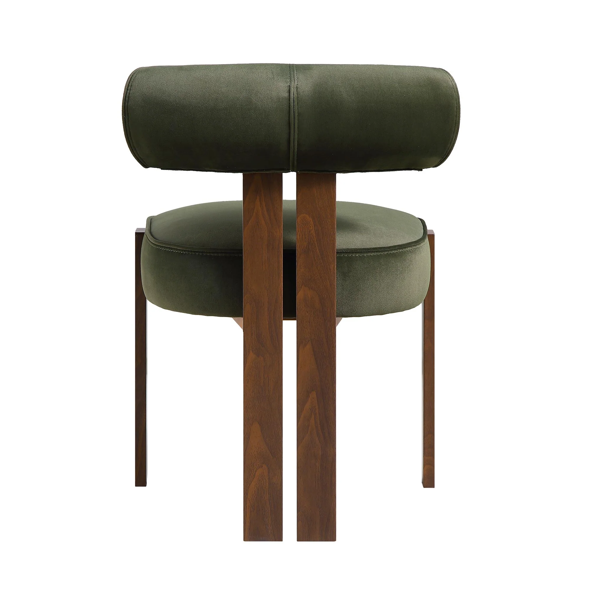 Ophelia Moss Green Velvet Dining Chair - Image 9