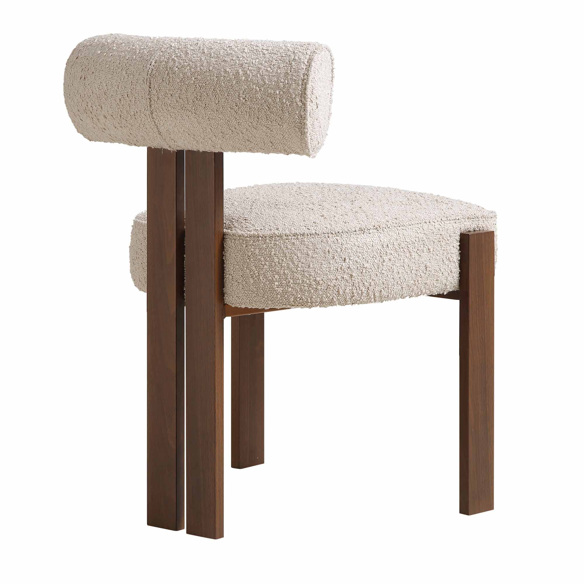 Ophelia Taupe Boucle Dining Chair - Image 8