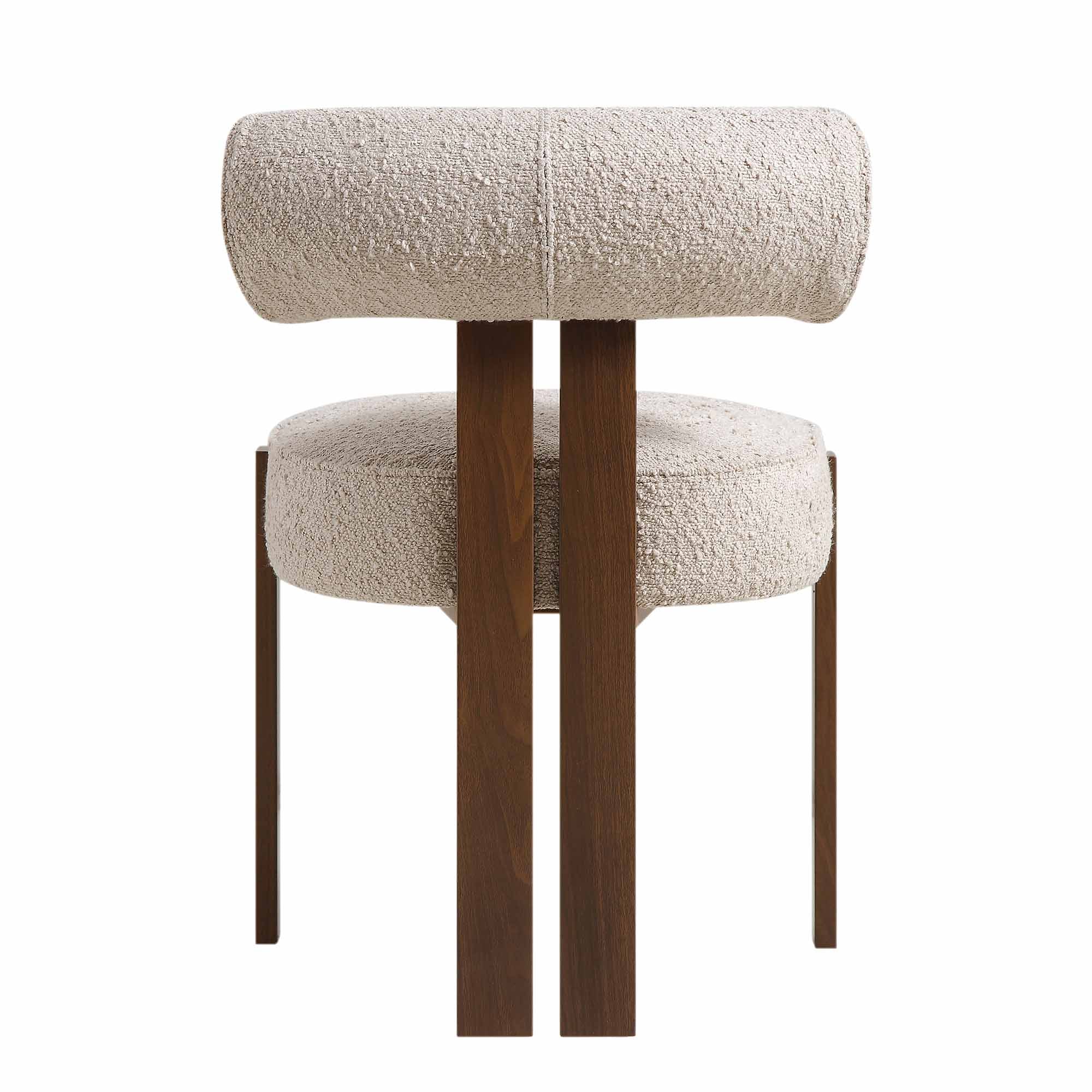 Ophelia Taupe Boucle Dining Chair - Image 9