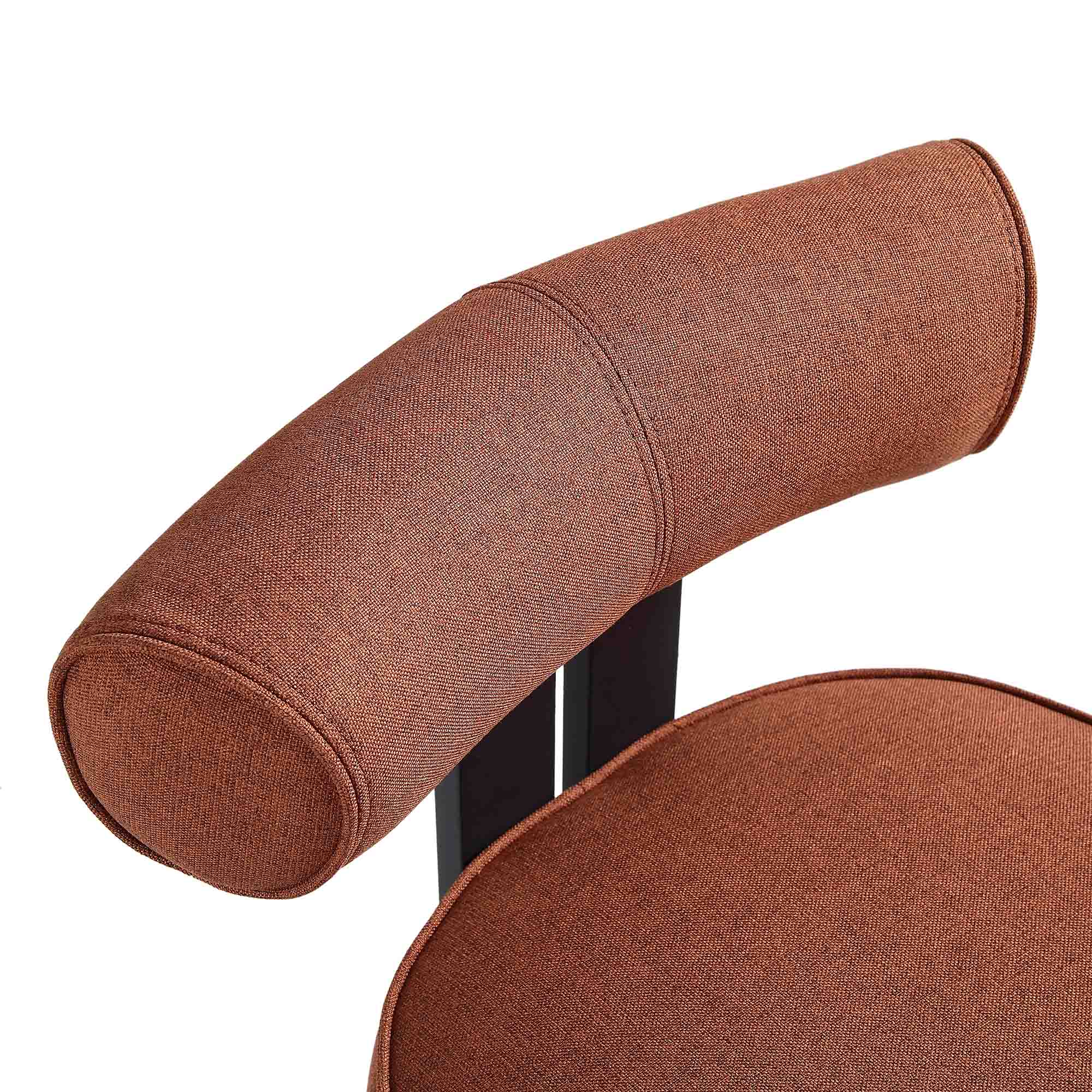 Ophelia Terracotta Fabric Dining Chair - Image 12